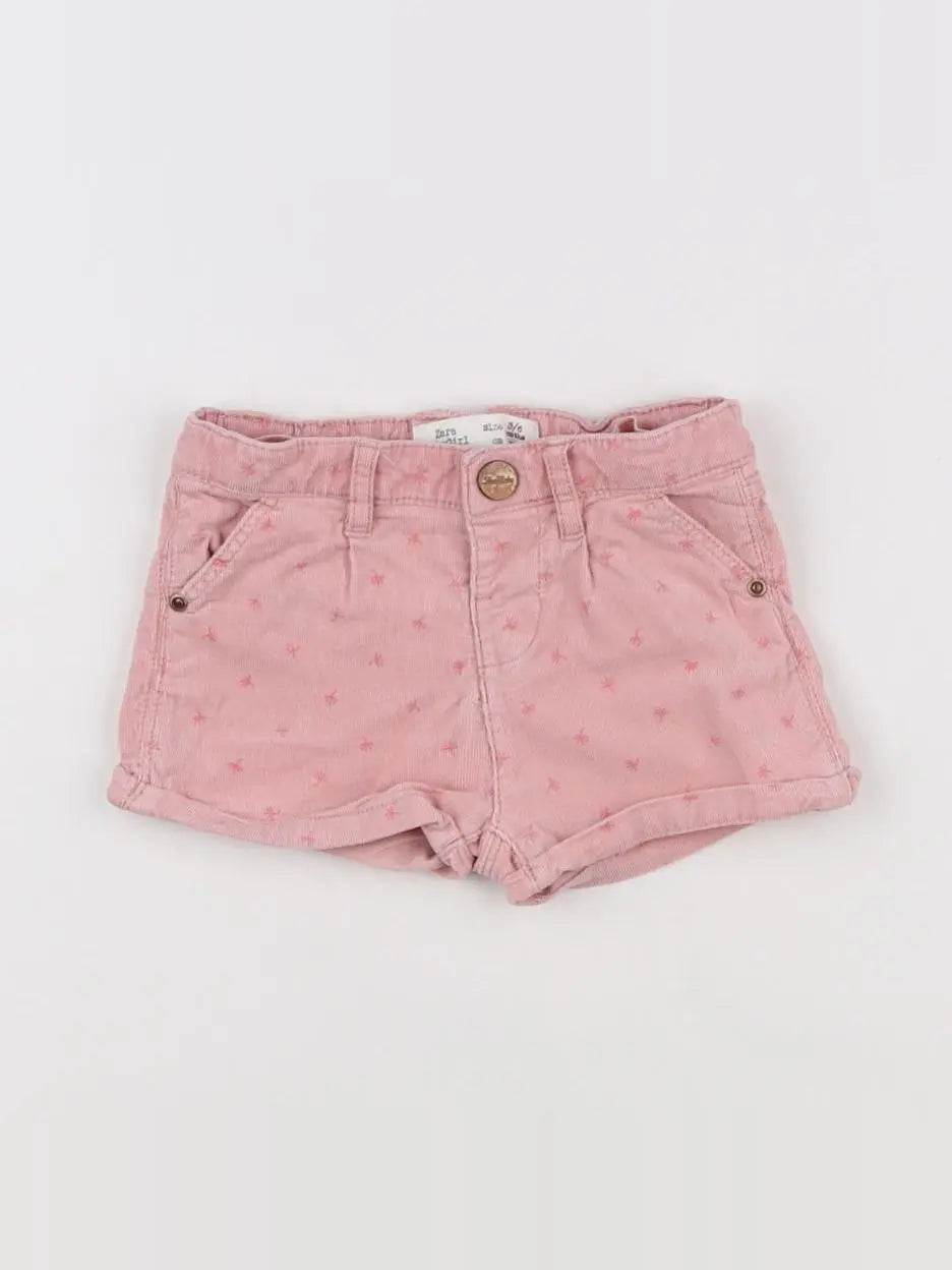 Zara - short rose - 3/6 mois