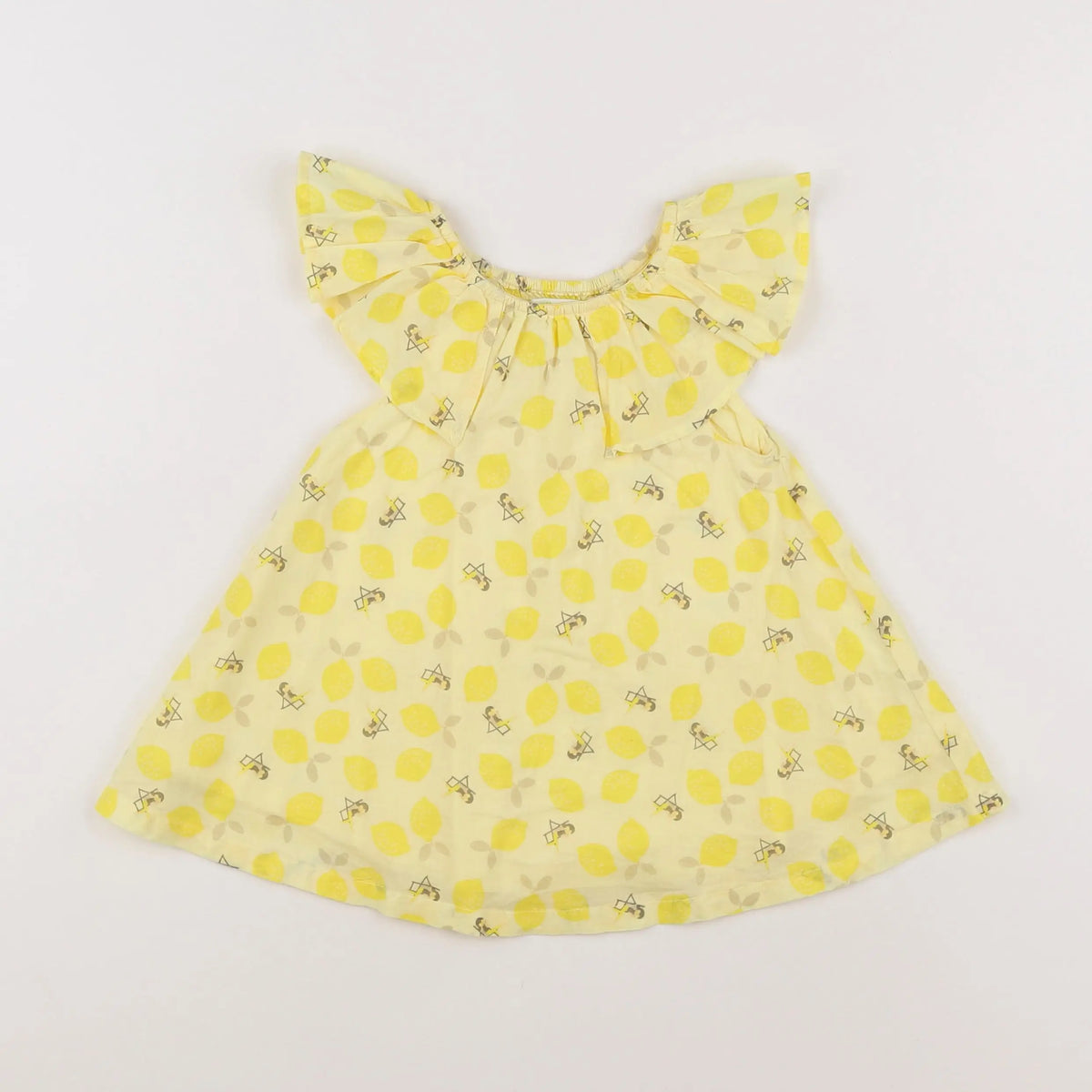 Vertbaudet - robe jaune - 2 ans