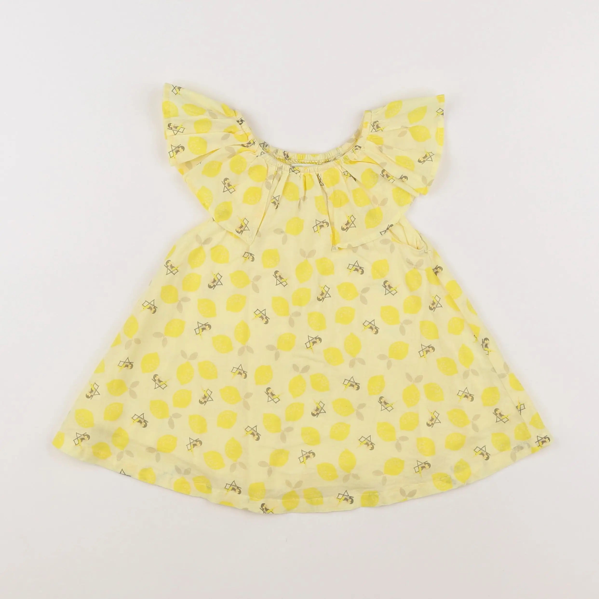 Vertbaudet - robe jaune - 2 ans