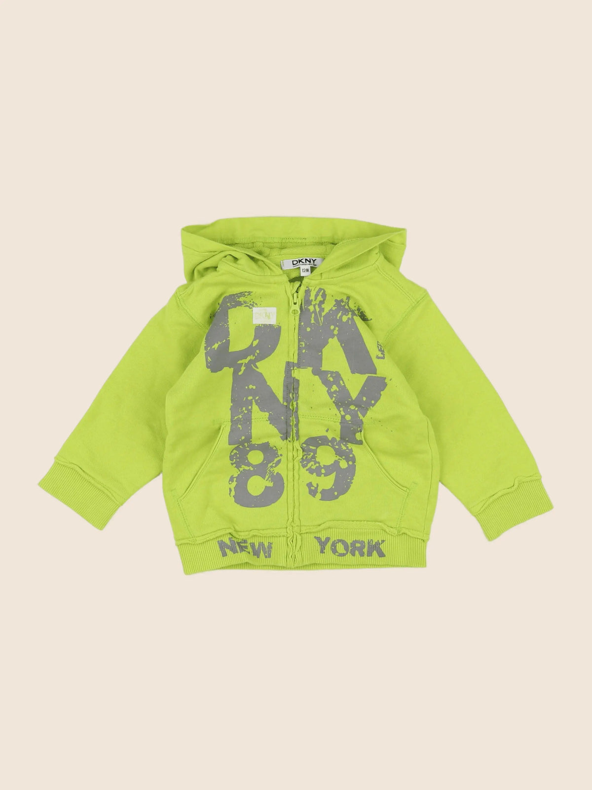 Dkny - sweat vert fluo - 12 mois