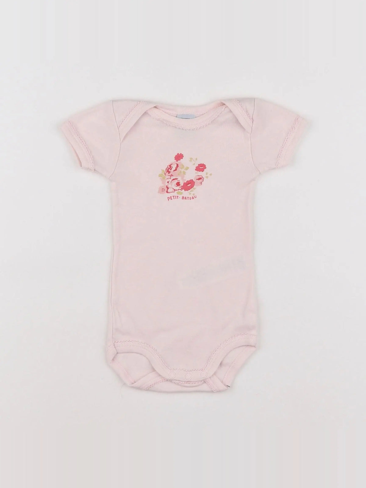 Petit Bateau - body rose - 3 mois