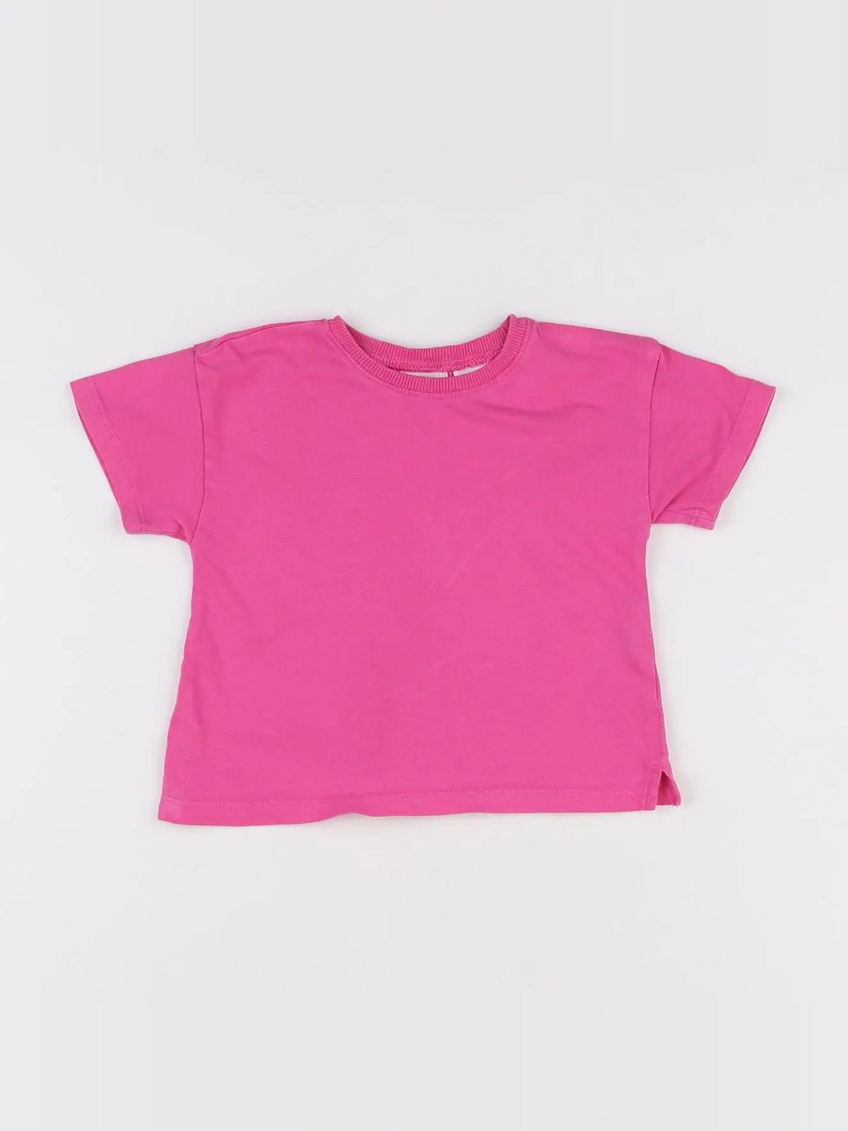 Zara - tee-shirt rose - 6/9 mois