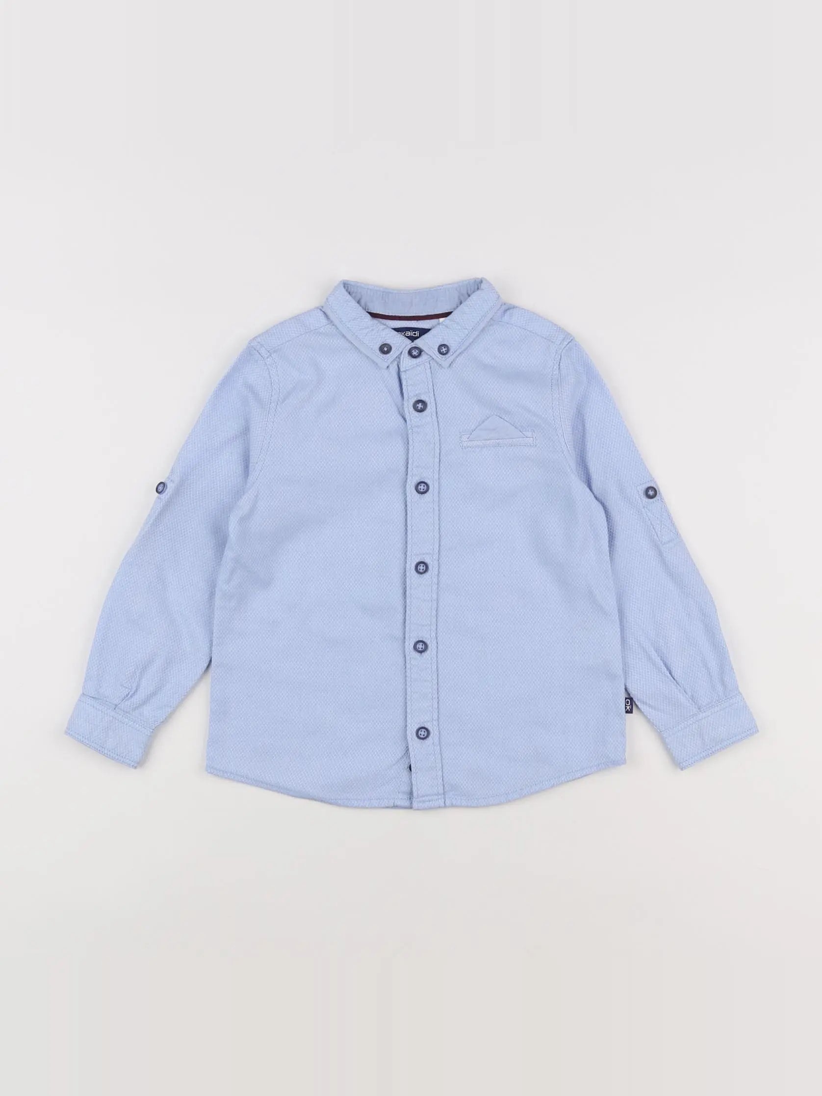 Okaidi - chemise bleu - 3 ans
