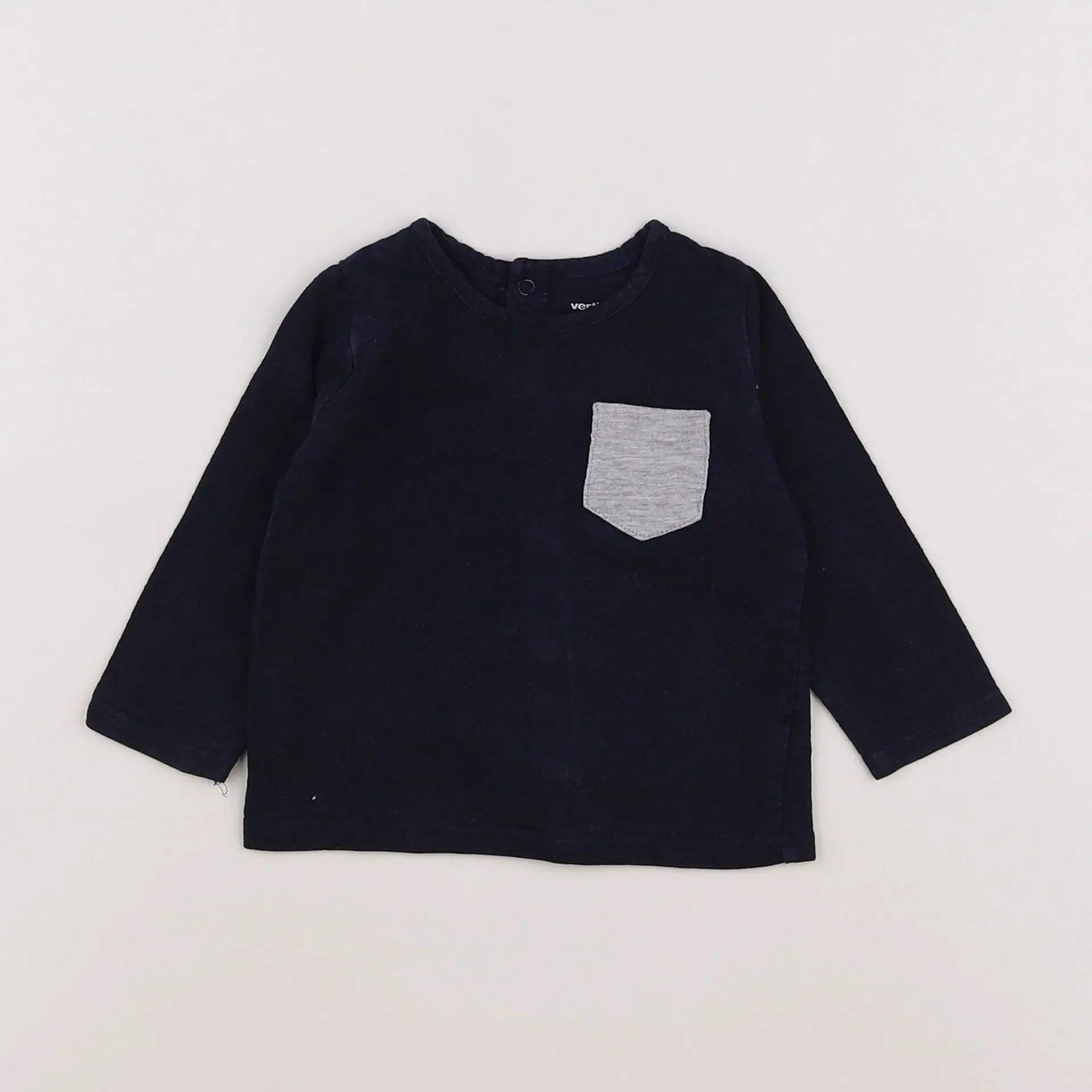 Vertbaudet - tee-shirt bleu - 6 mois