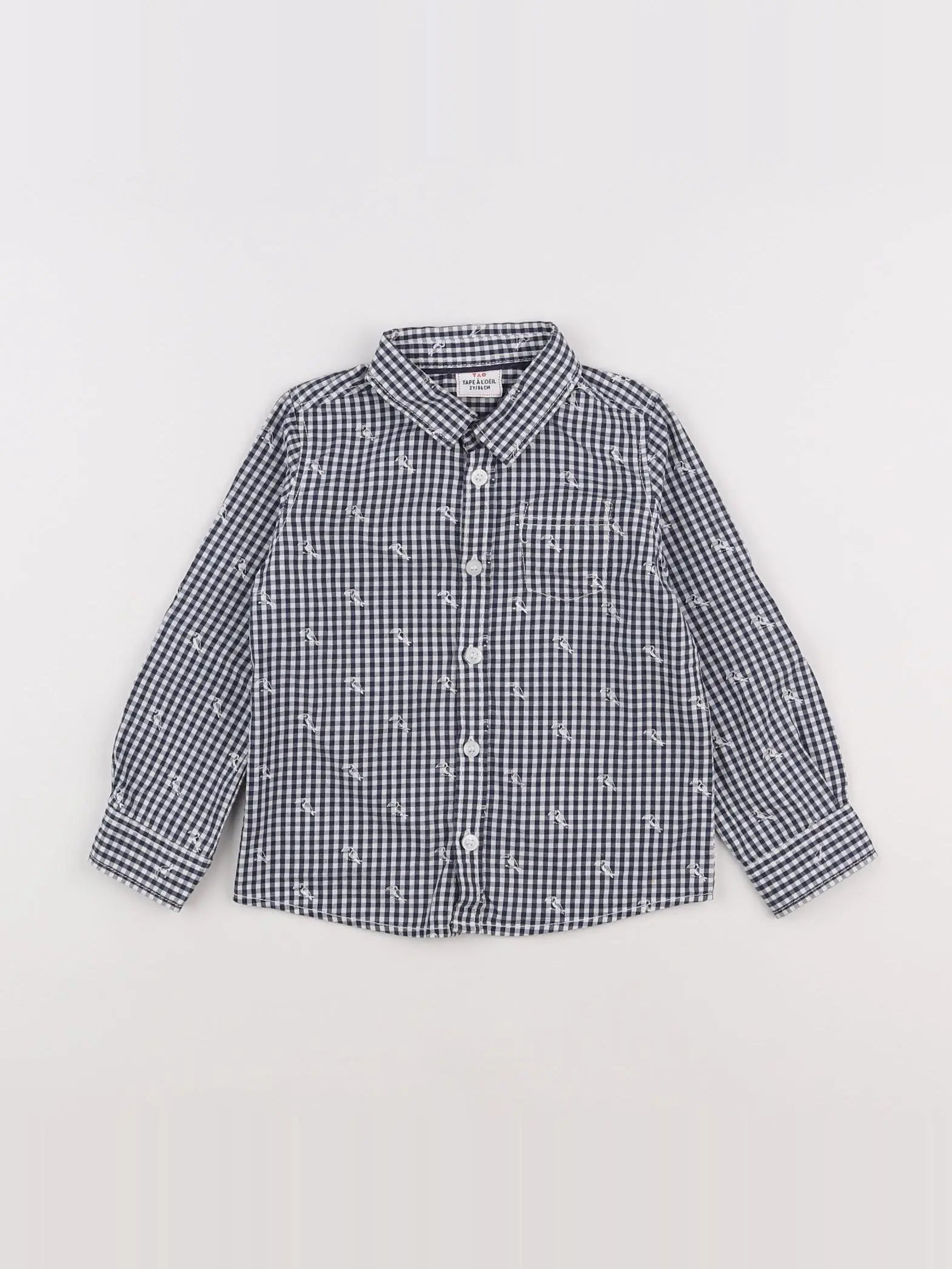 Tape à l'oeil - chemise blanc, noir - 2 ans