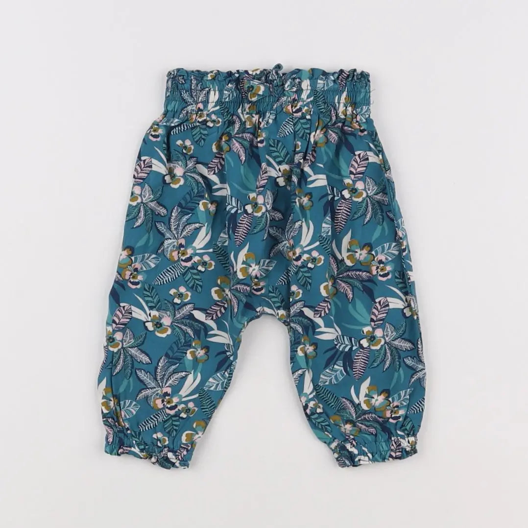 Vertbaudet - pantalon bleu - 3 mois