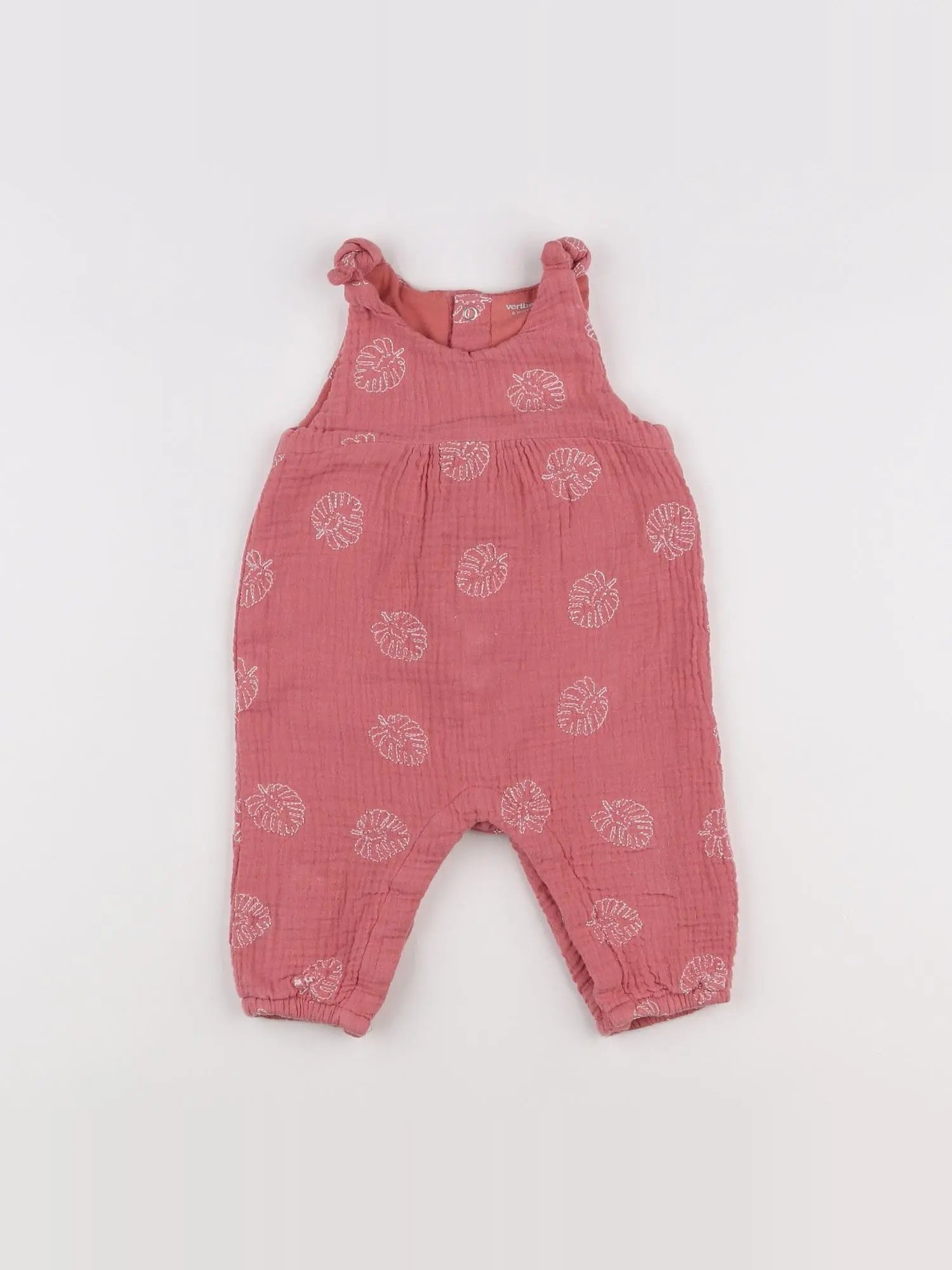 Vertbaudet - combinaison rose - 6 mois