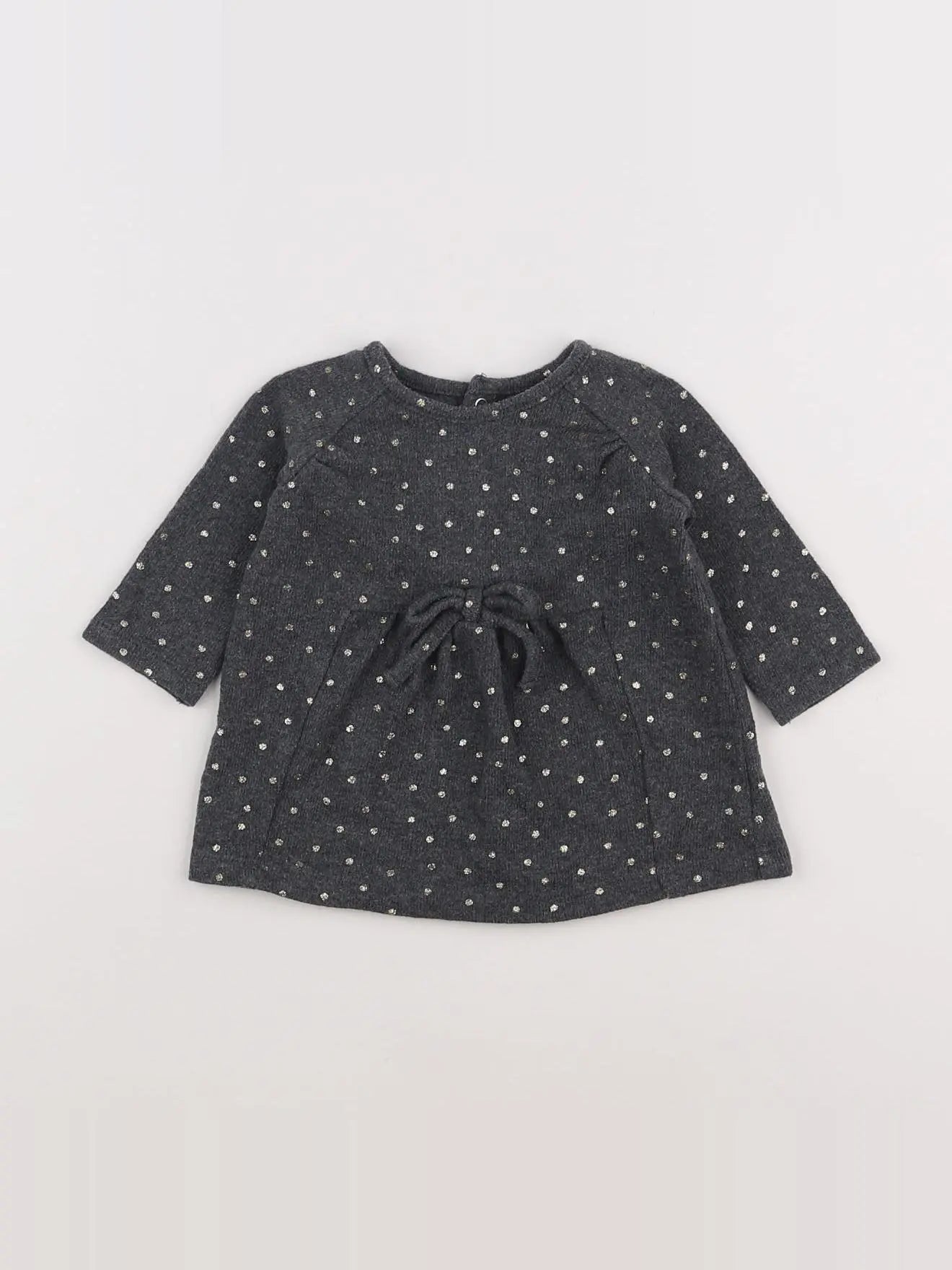 Vertbaudet - robe gris - 3 mois