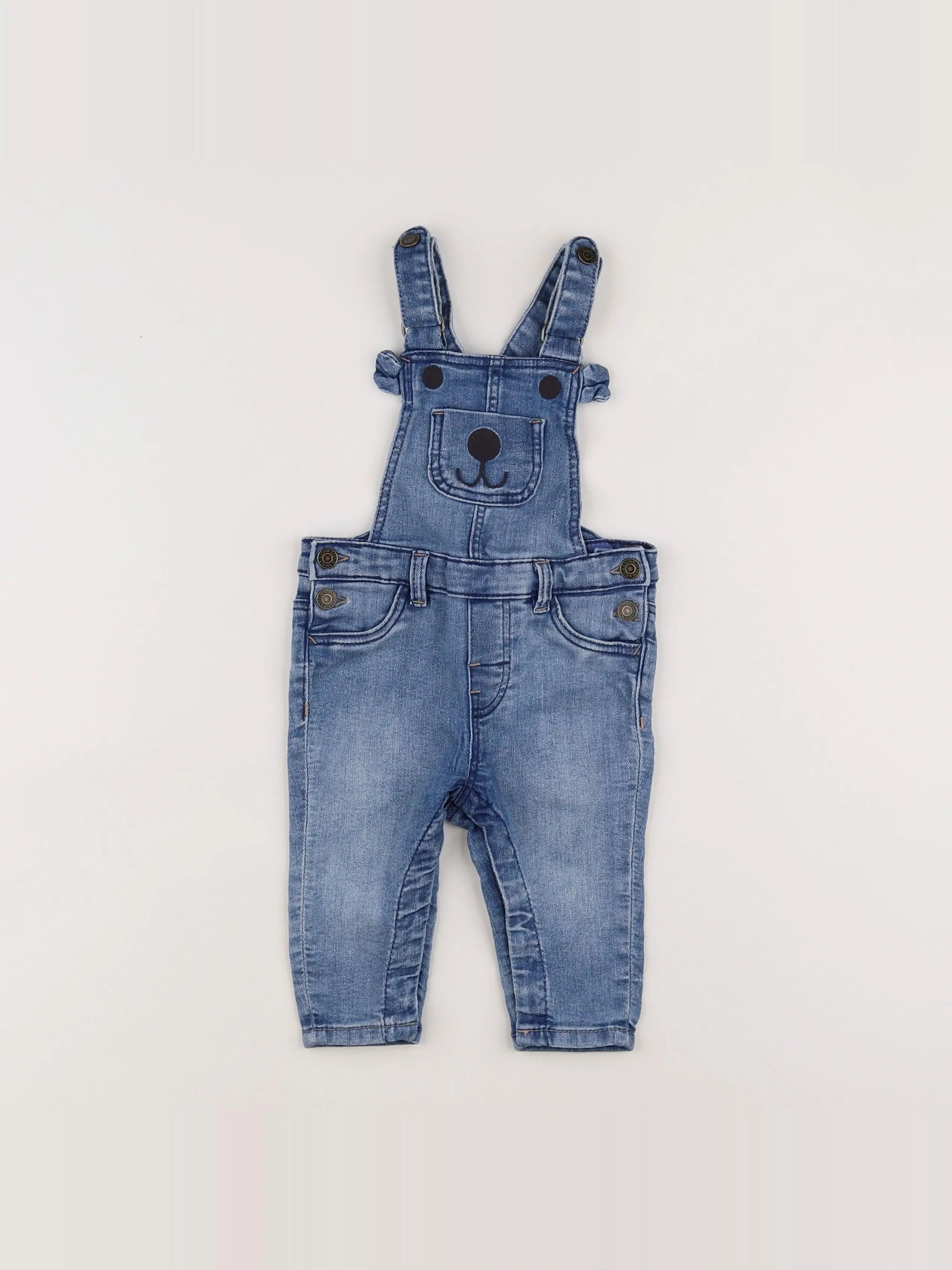 H&M - salopette bleu - 3/6 mois