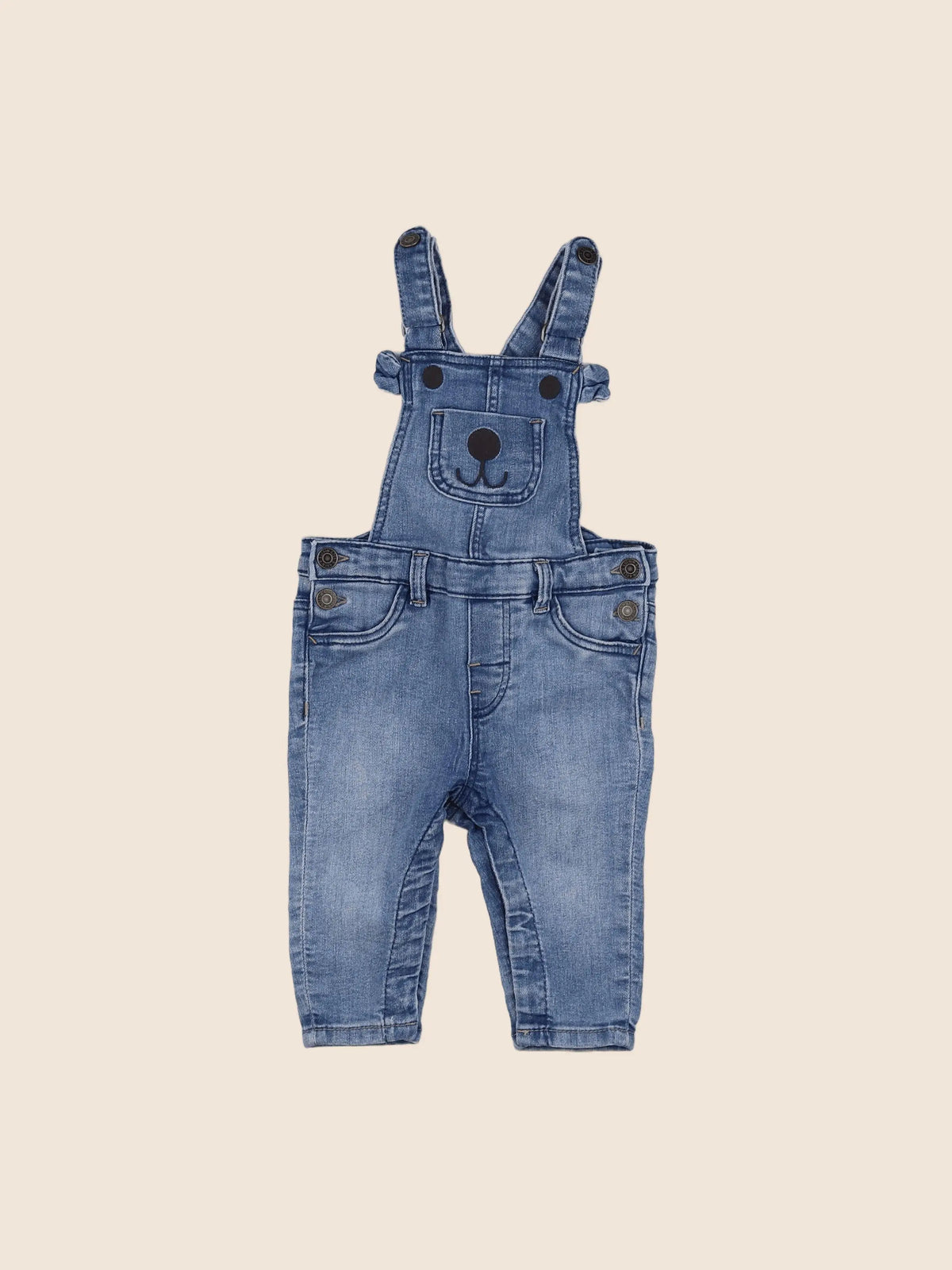 H&M - salopette bleu - 3/6 mois