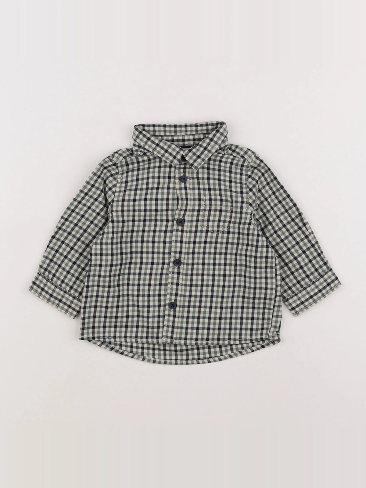 Tape à l'oeil - chemise vert - 6 mois