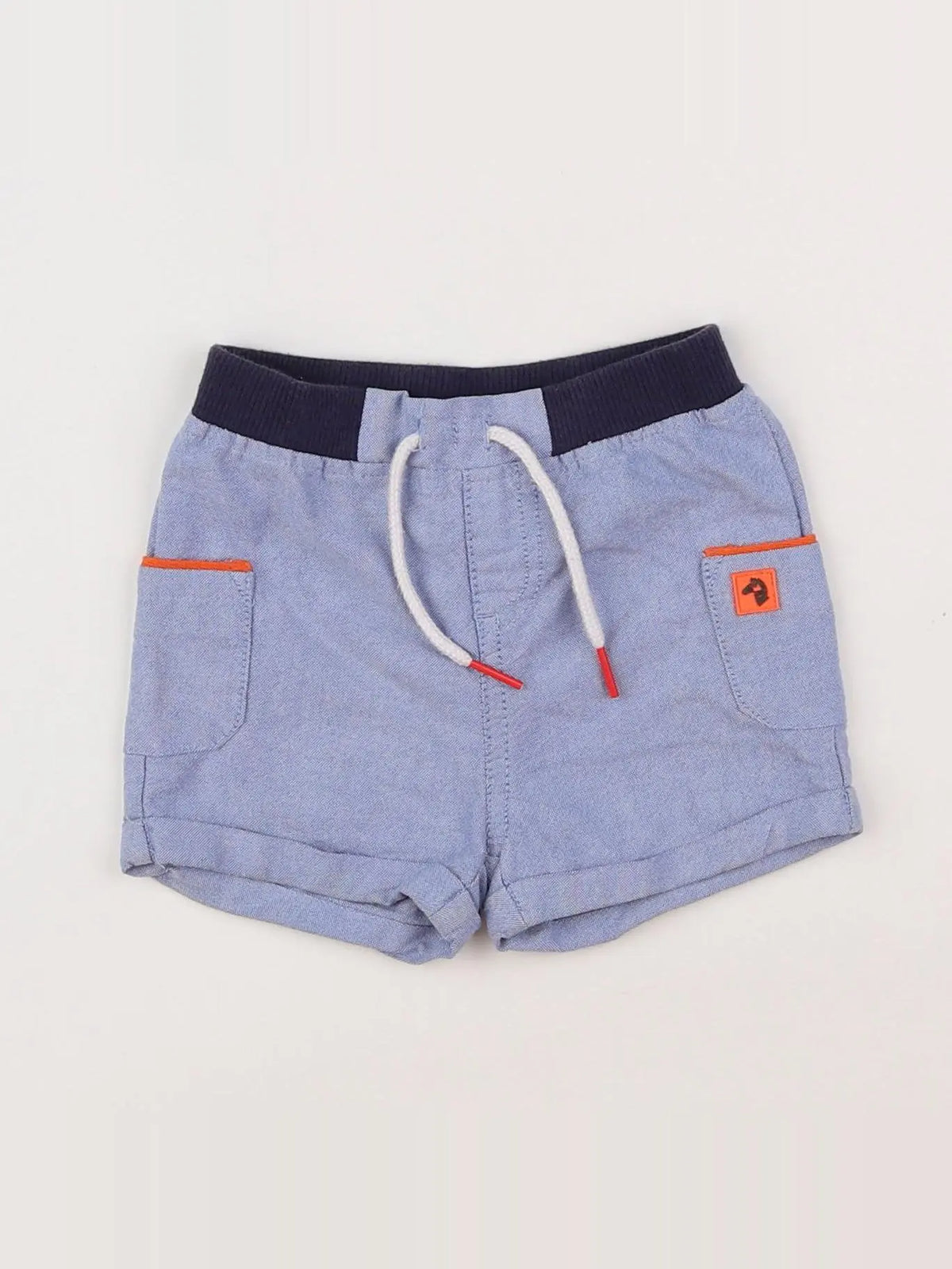 Cadet Rousselle - short bleu - 6 mois