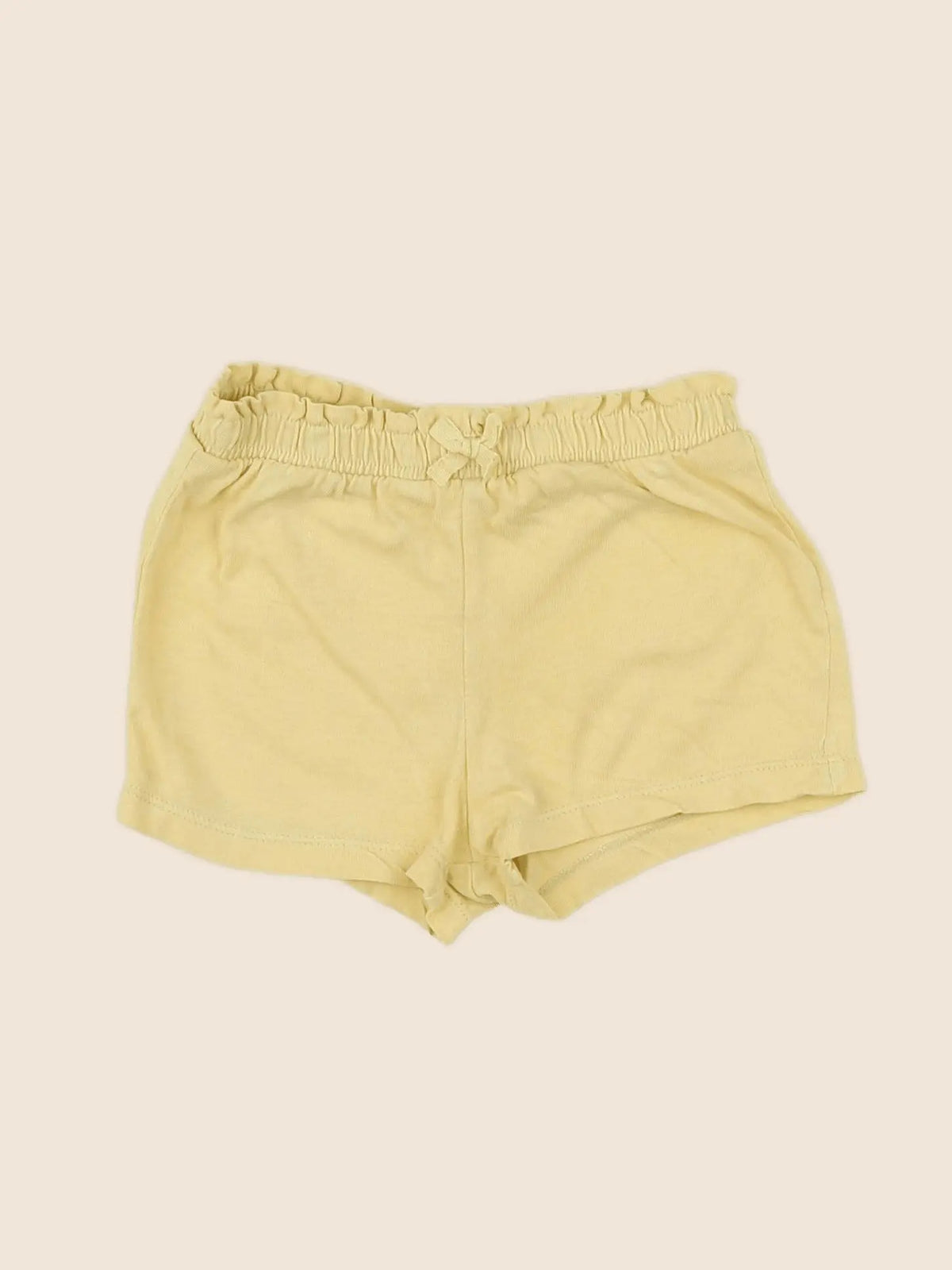 H&M - short jaune - 6/9 mois