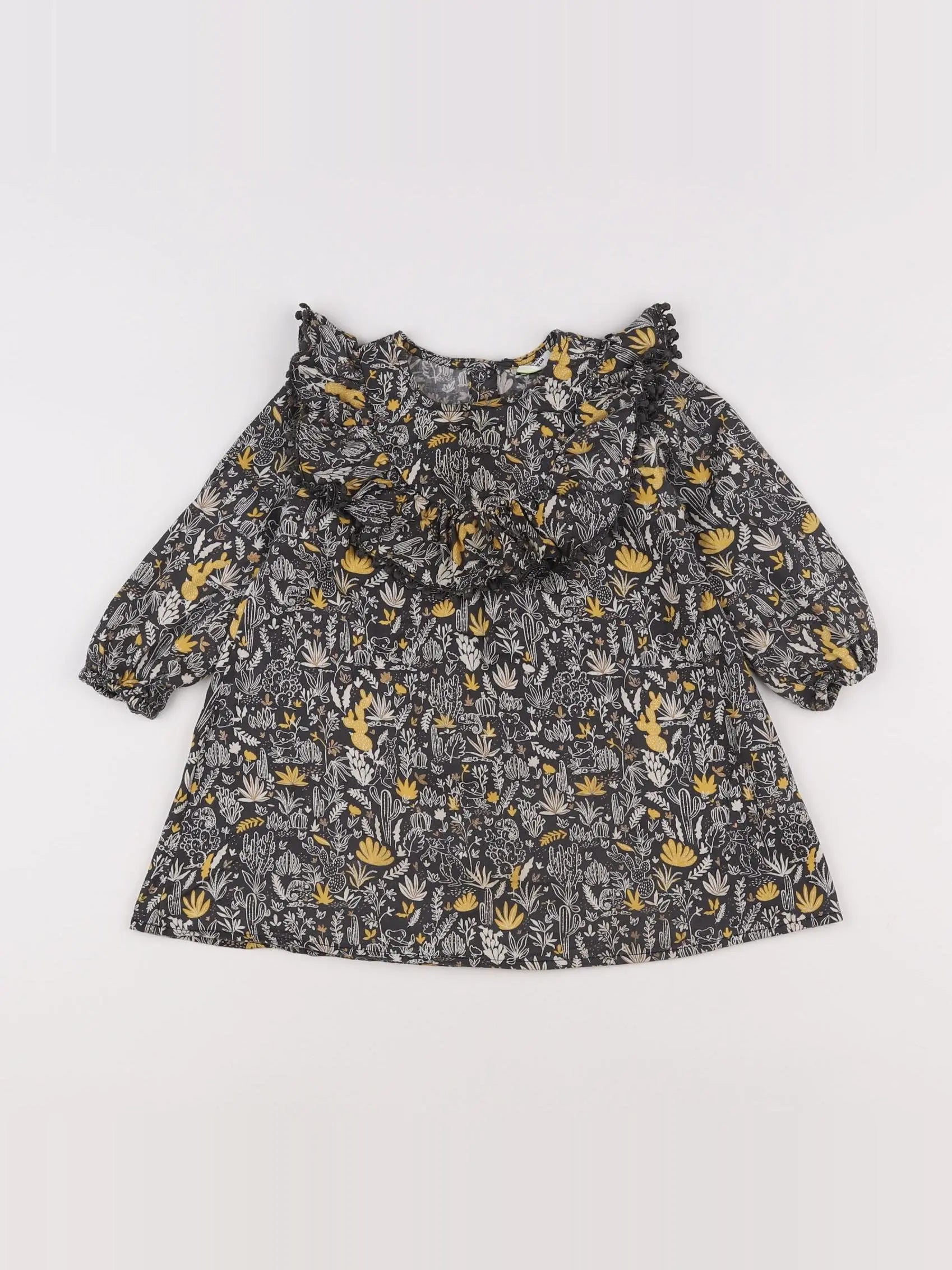 Tape à l'oeil - robe gris, jaune - 18 mois