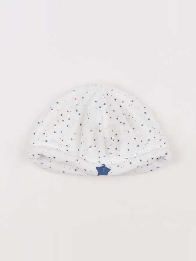Petit Bateau - bonnet blanc, multicolore - 3 mois