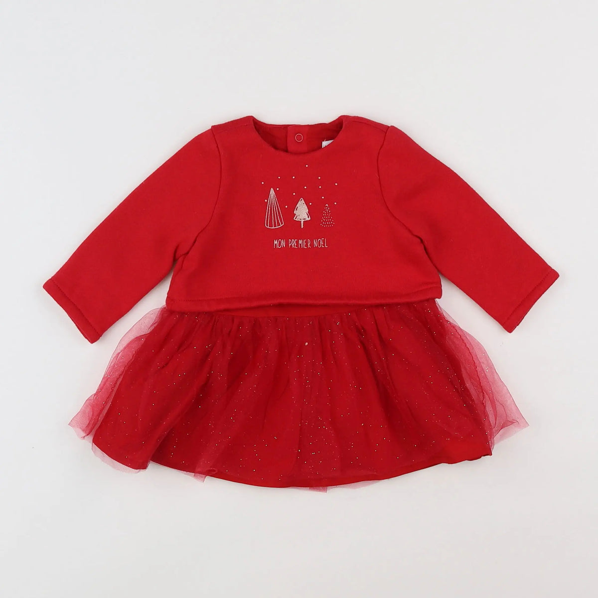 Vertbaudet - robe rouge - 3 mois