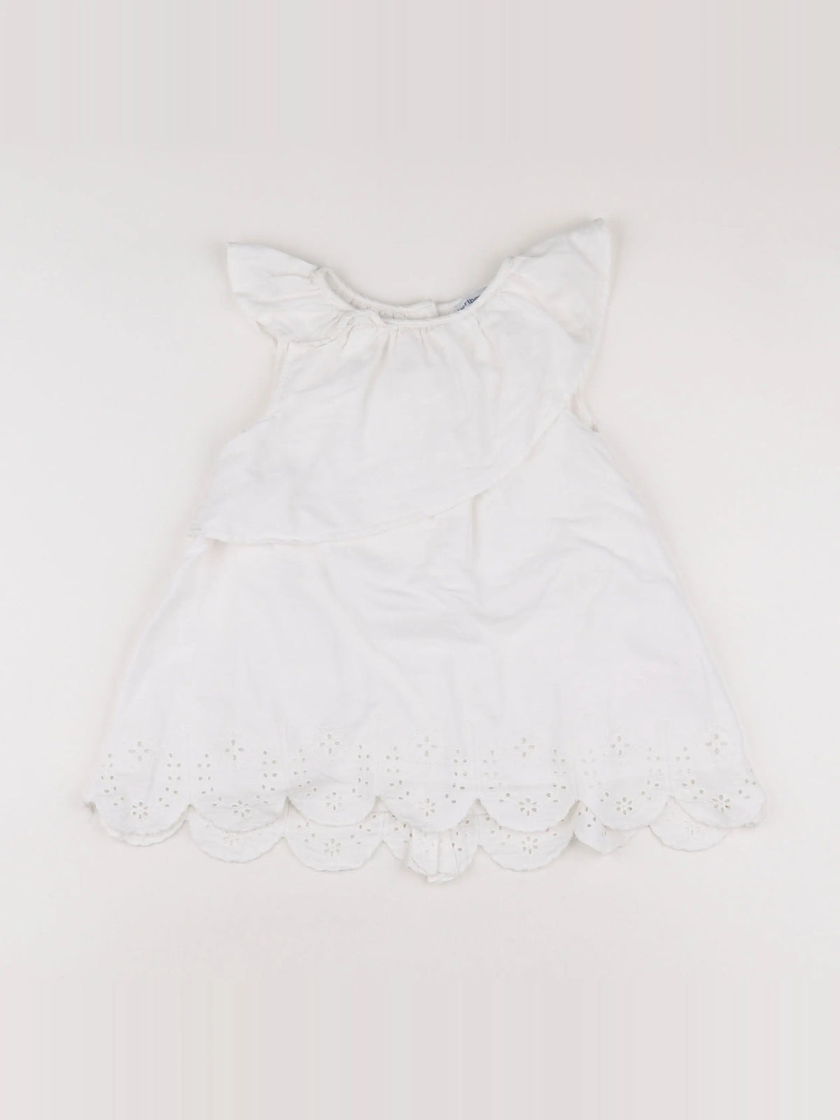 Vertbaudet - robe blanc - 18 mois