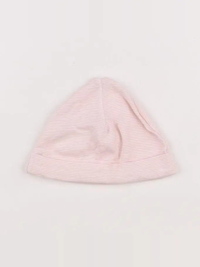 H&M - bonnet rose - 6/9 mois