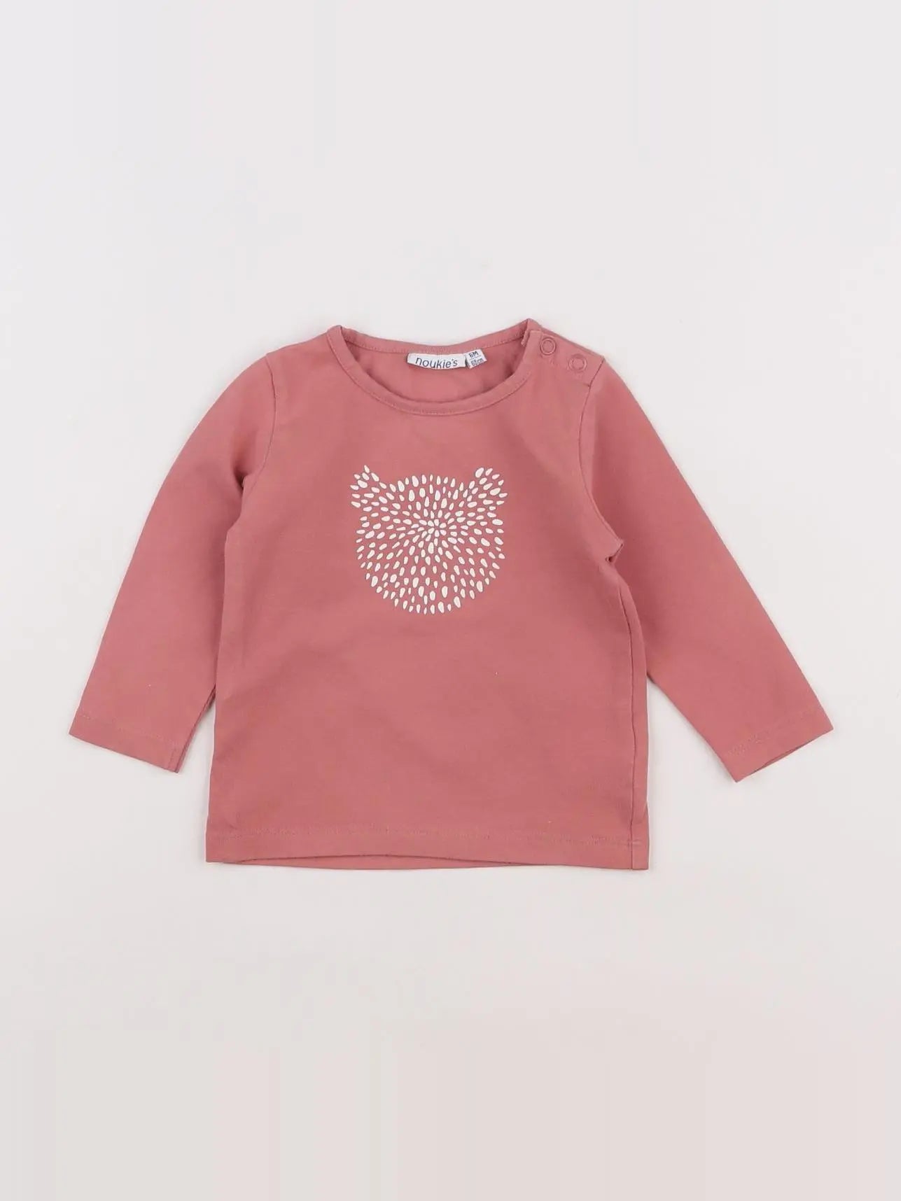 Noukie's - tee-shirt rose - 6 mois
