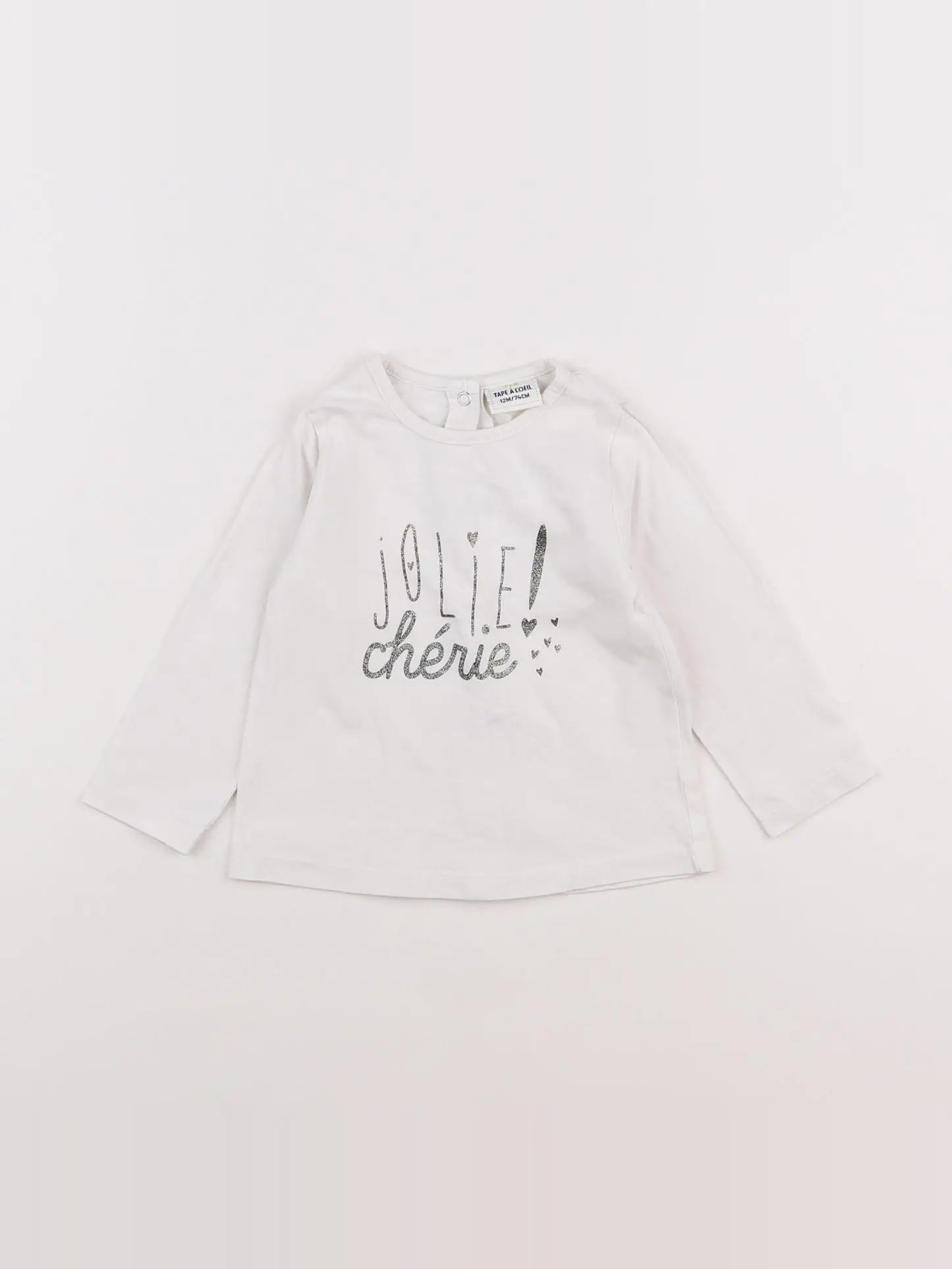Tape à l'oeil - tee-shirt blanc - 12 mois