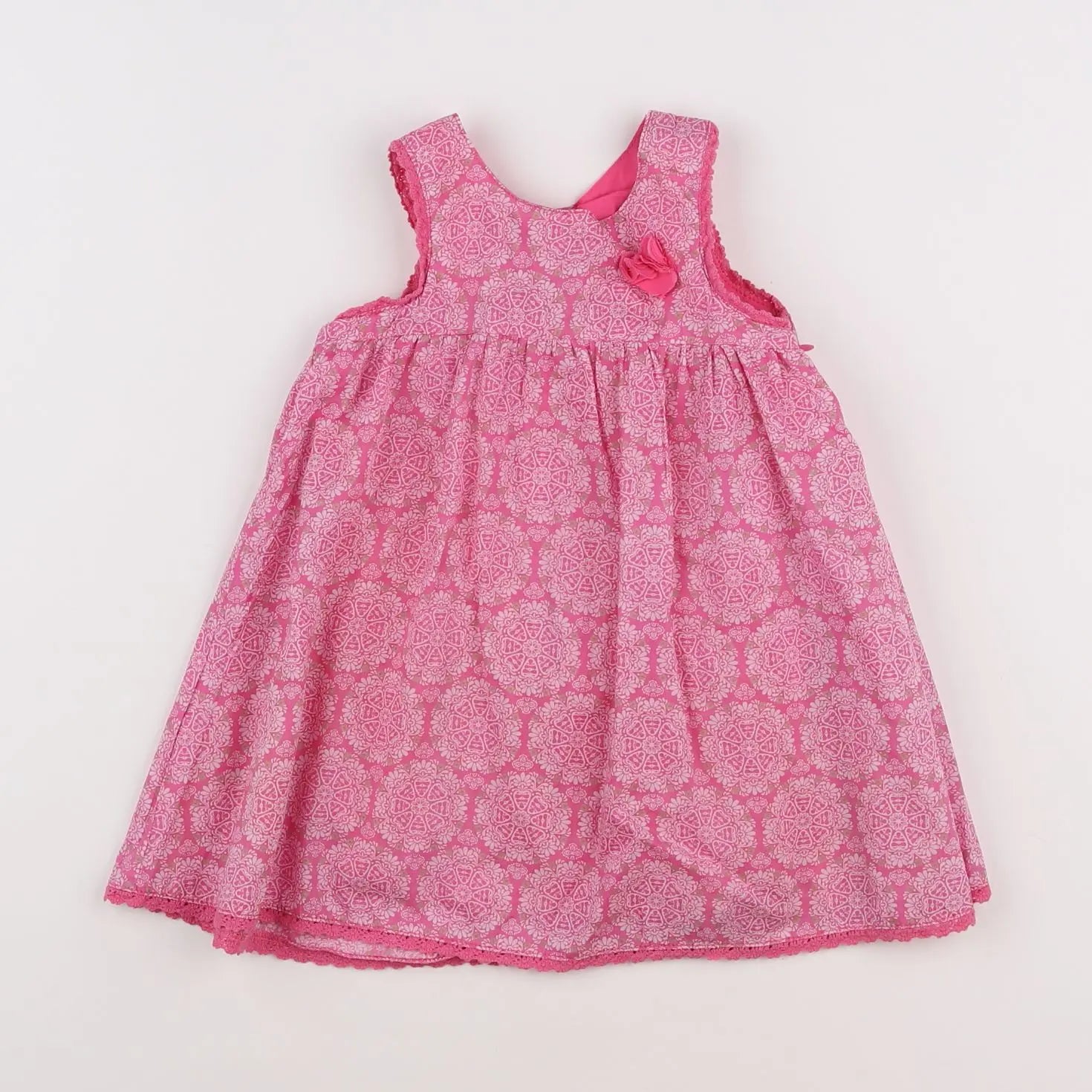 Vertbaudet - robe rose - 12 mois