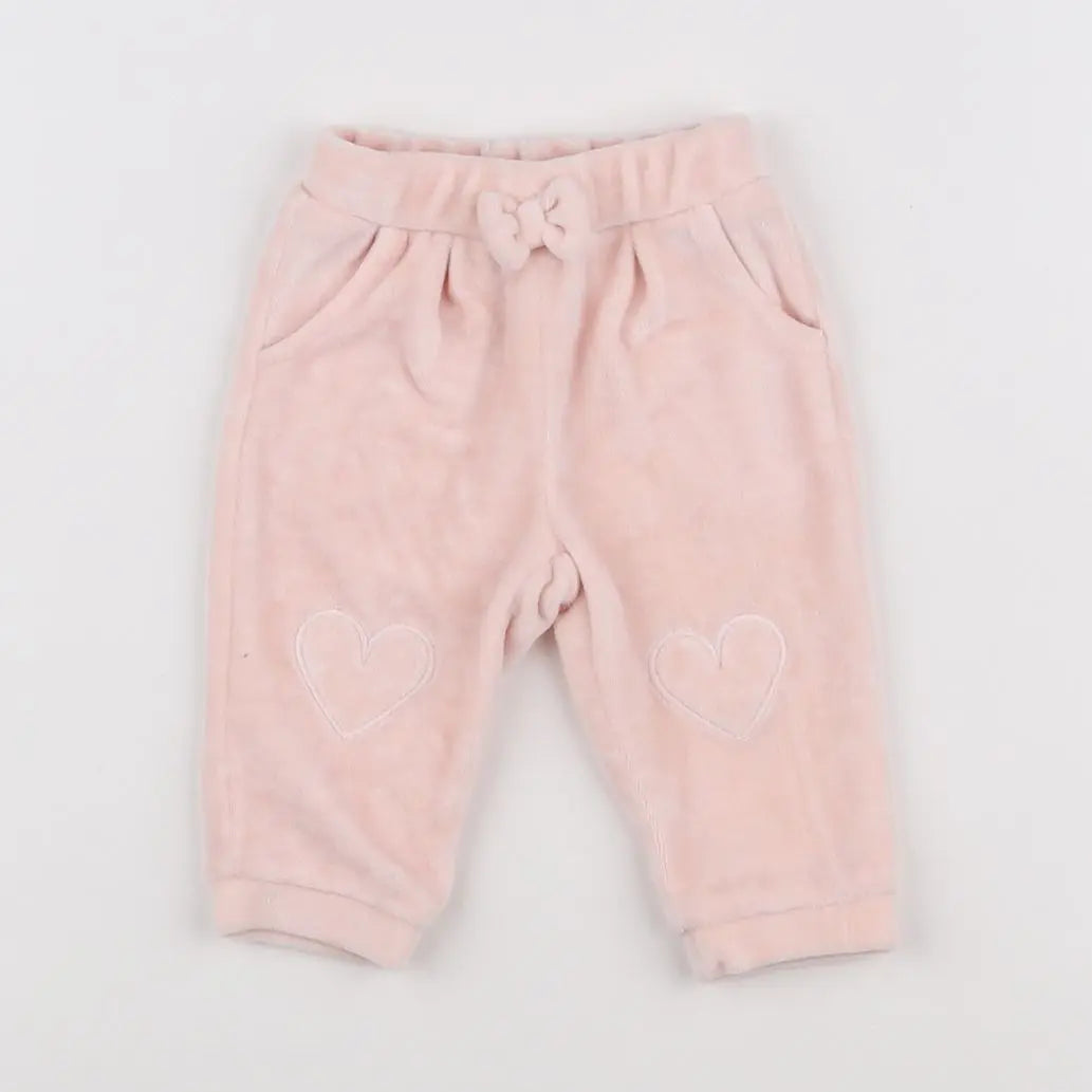 Vertbaudet - pantalon rose - 3 mois