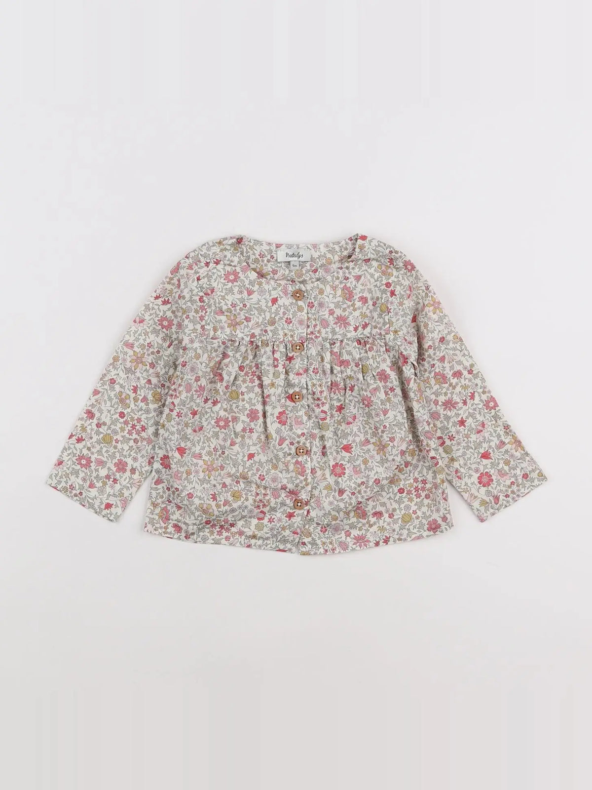 Natalys - blouse vert - 9 mois