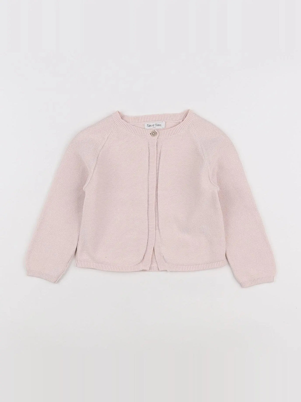 Eden & Victor - gilet rose - 12 mois