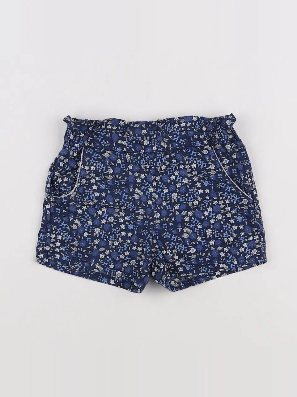 Eden & Victor - short bleu - 12 mois