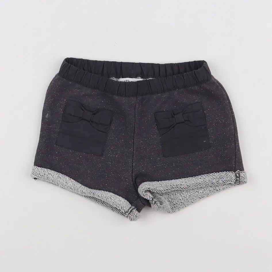 Vertbaudet - short gris - 12 mois