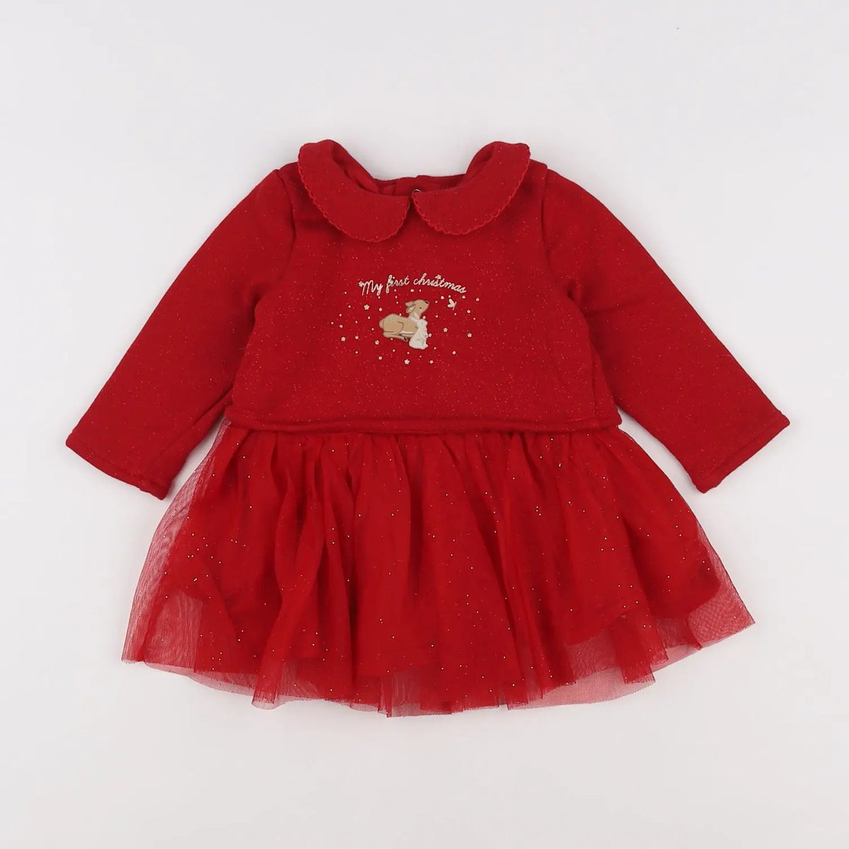 Vertbaudet - robe rouge - 6 mois