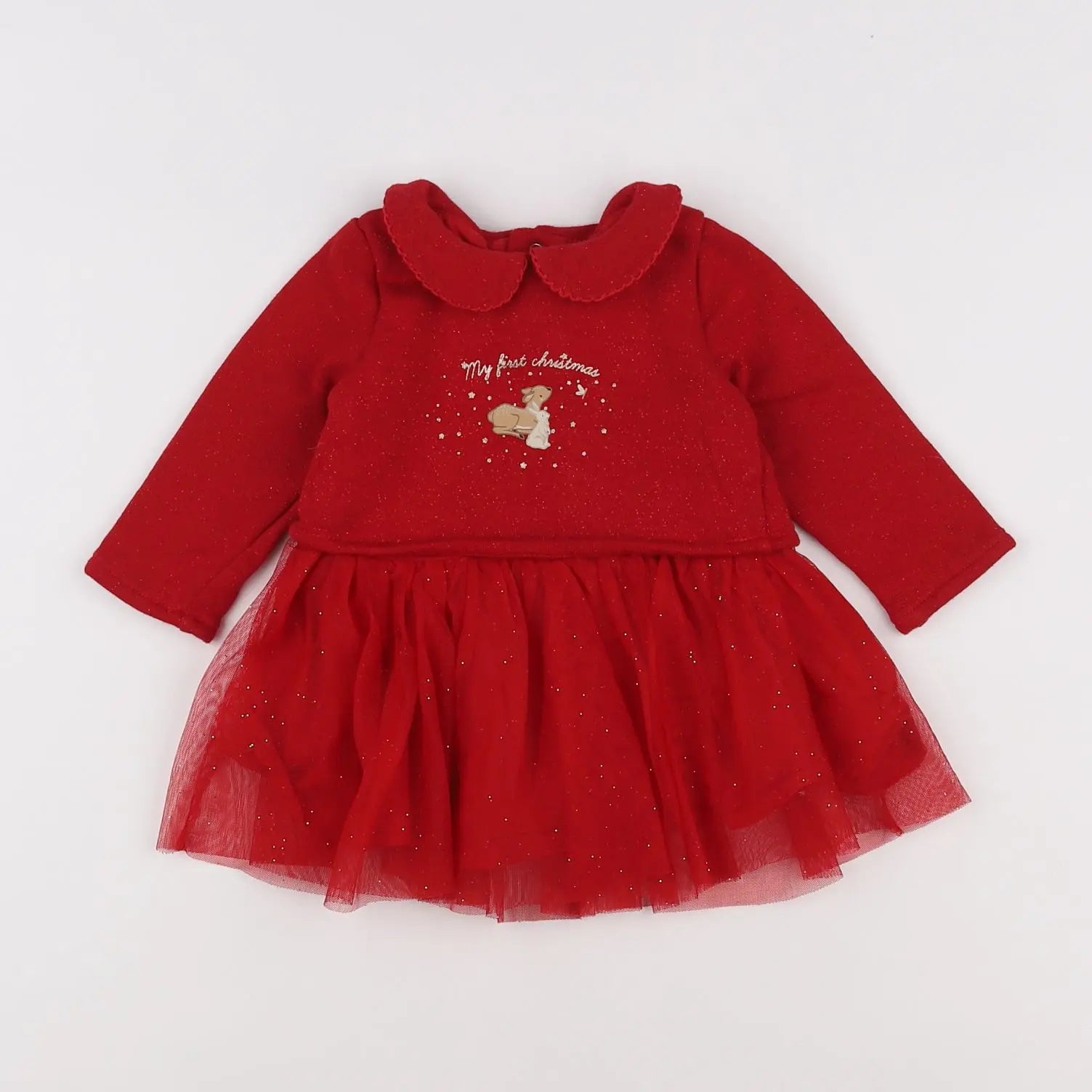 Vertbaudet - robe rouge - 6 mois