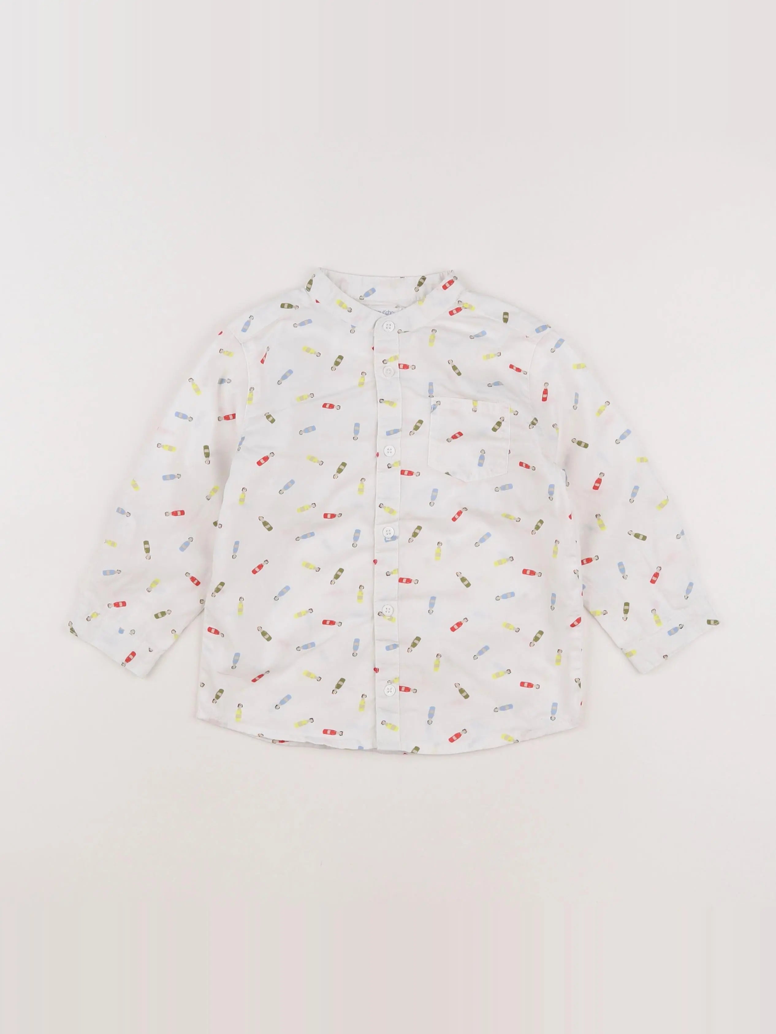 Boutchou - chemise blanc, multicolore - 2 ans