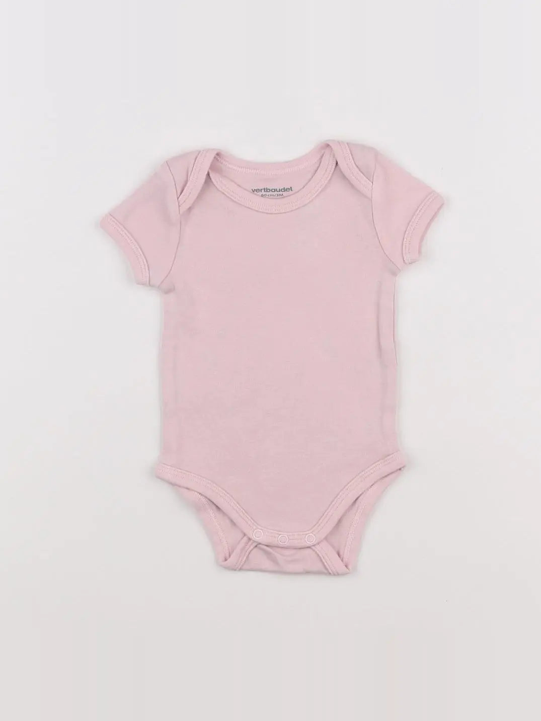 Vertbaudet - body rose - 3 mois