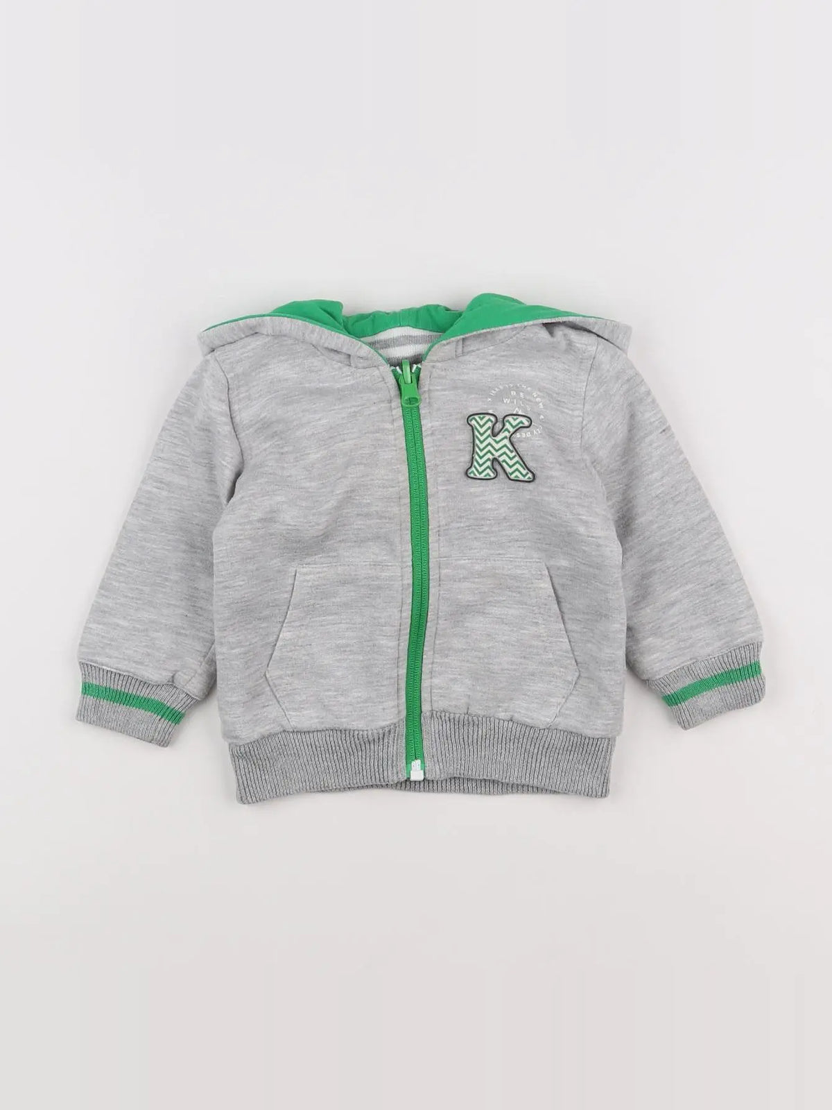 IKKS - sweat gris - 12 mois