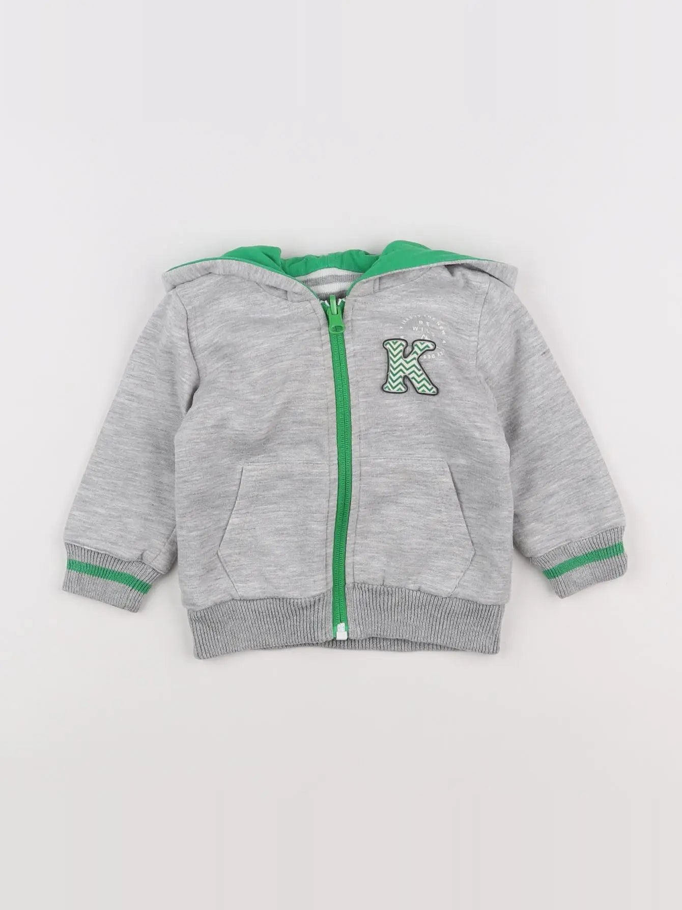 IKKS - sweat gris - 12 mois