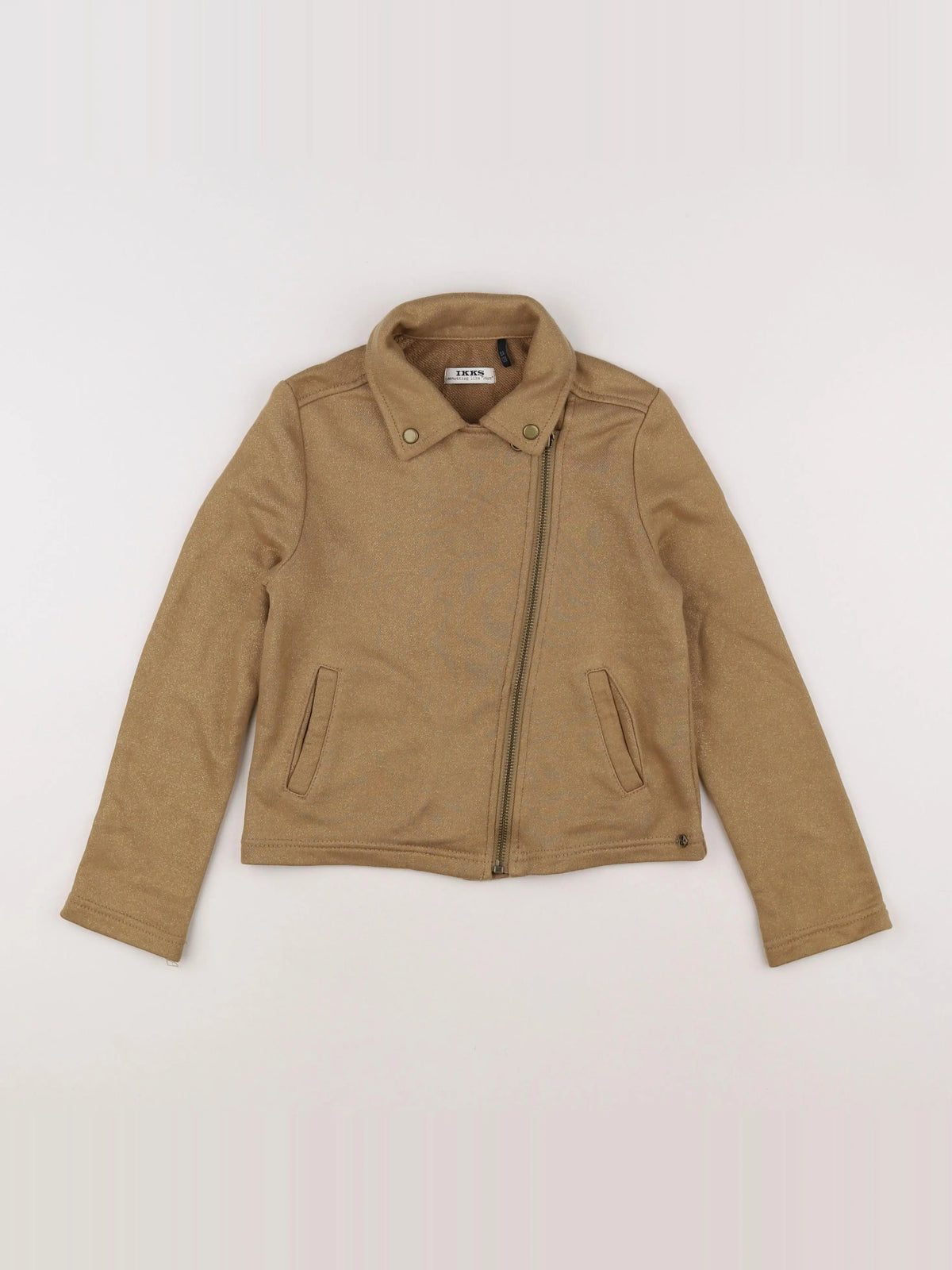IKKS - veste marron, or - 8 ans