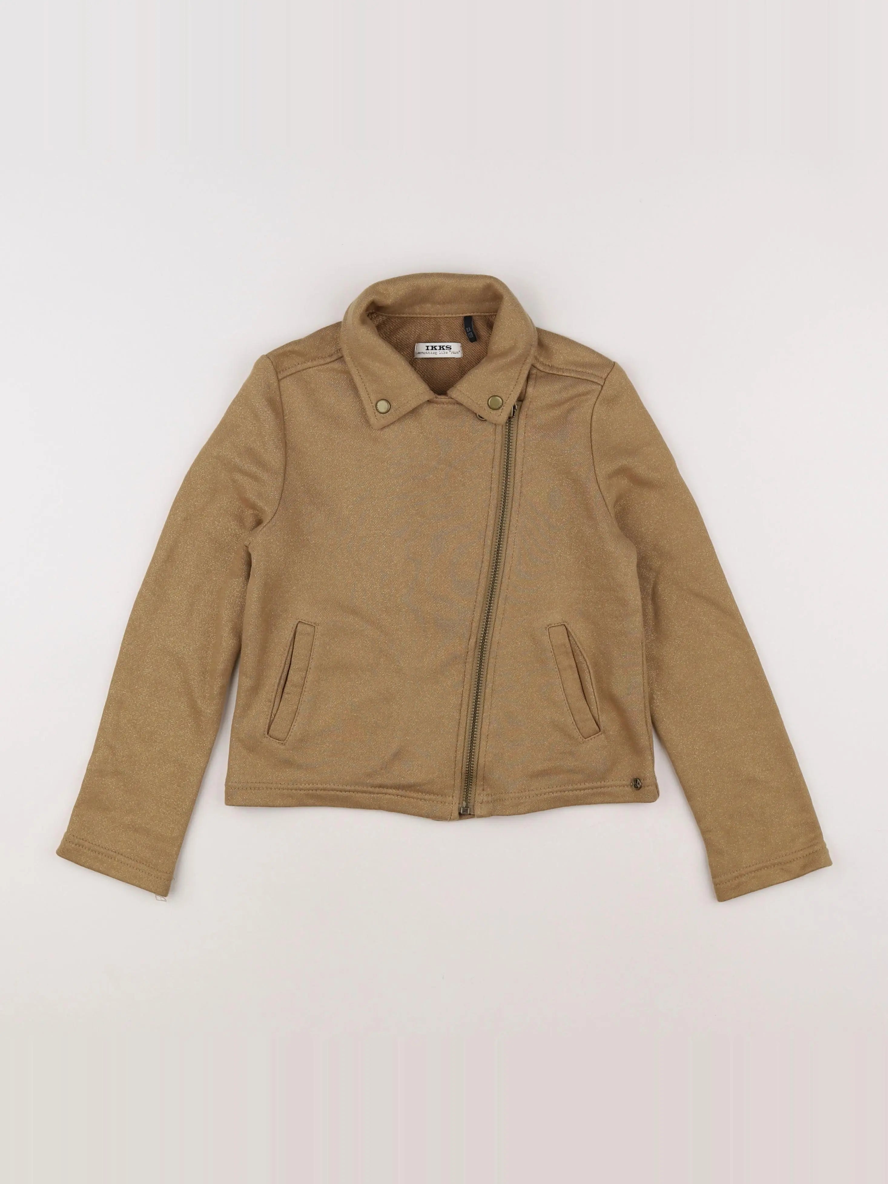 IKKS - veste marron, or - 8 ans