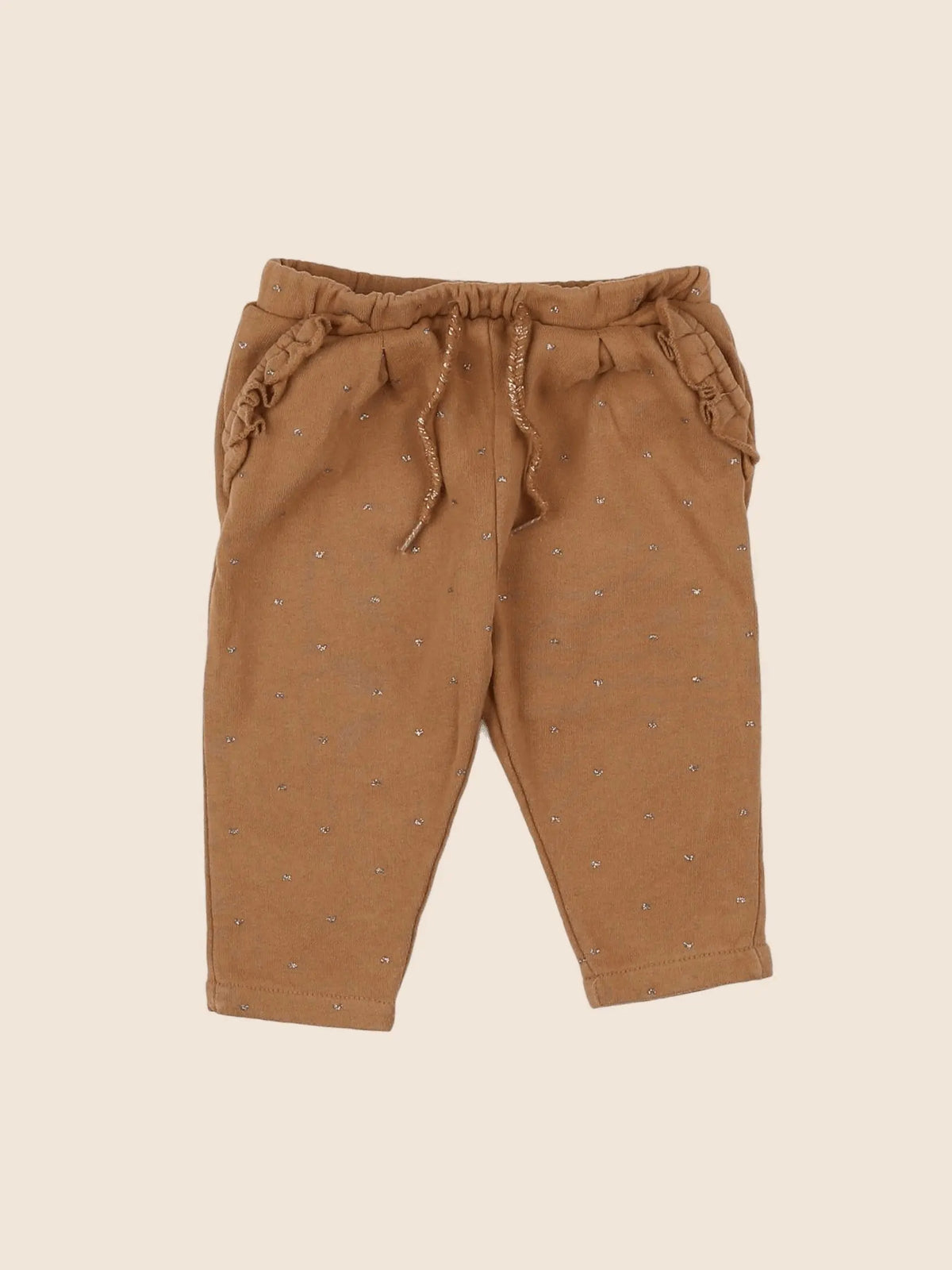 Vertbaudet - jogging marron, or - 6 mois