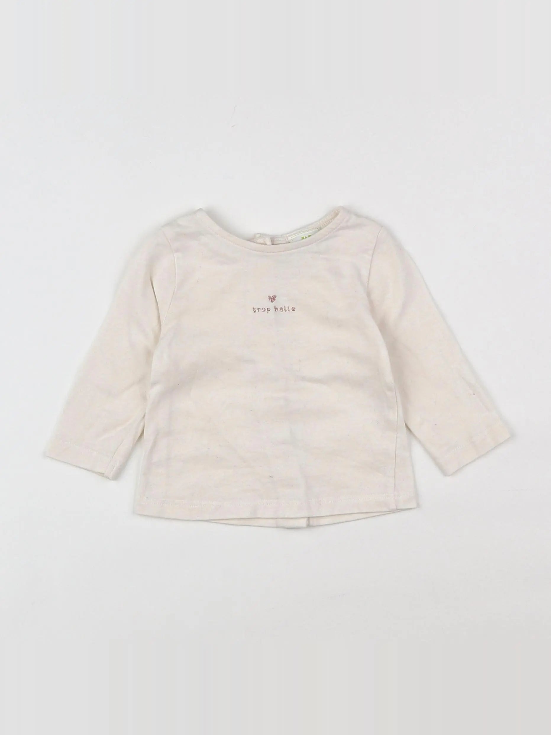 Tape à l'oeil - tee-shirt beige - 3 mois