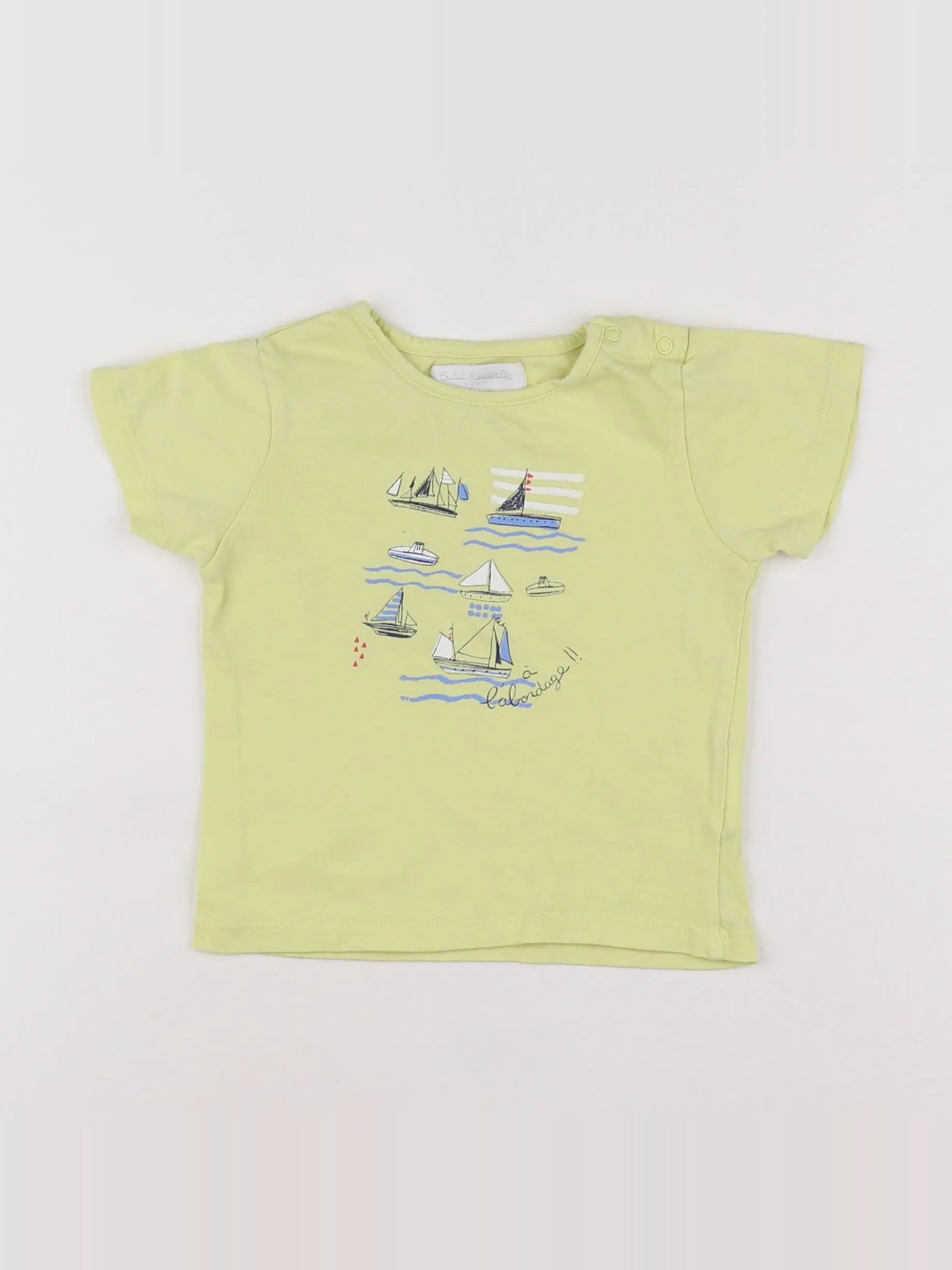 Cadet Rousselle - tee-shirt jaune - 12 mois
