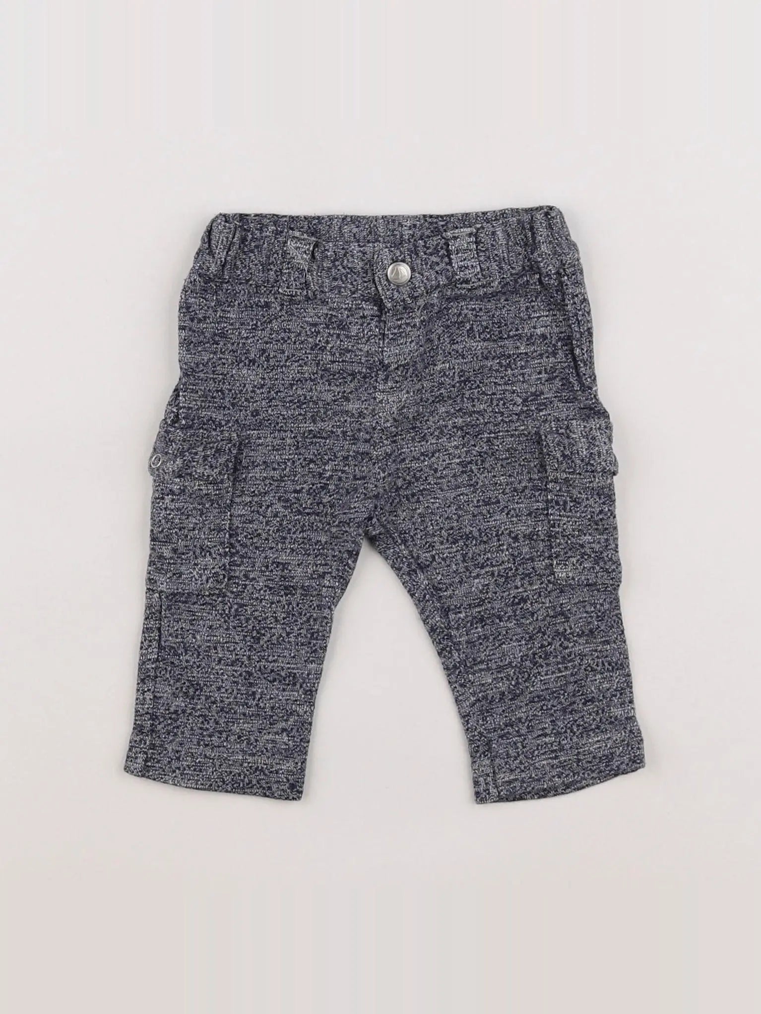Petit Bateau - pantalon bleu - 3 mois