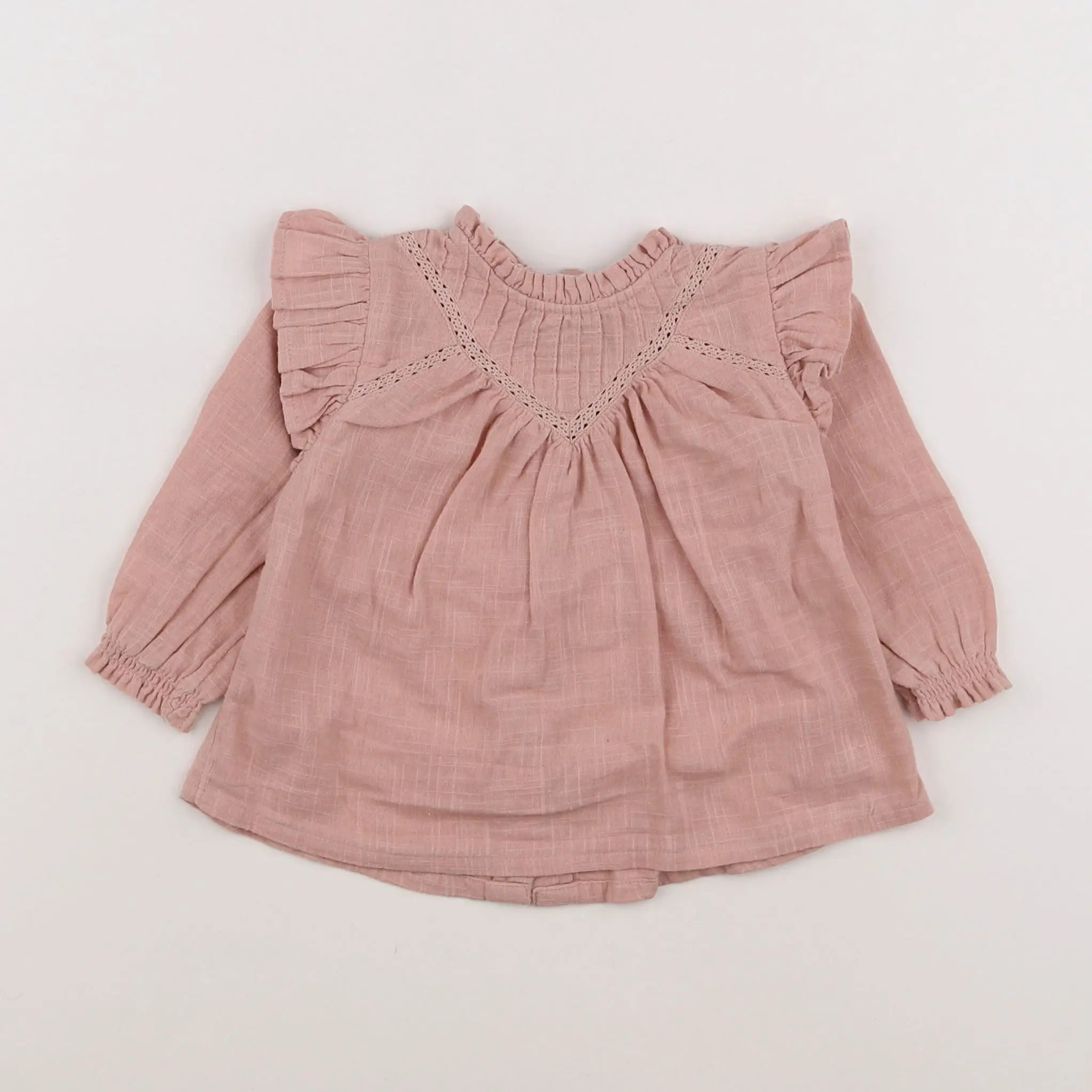 Vertbaudet - blouse rose - 6 mois
