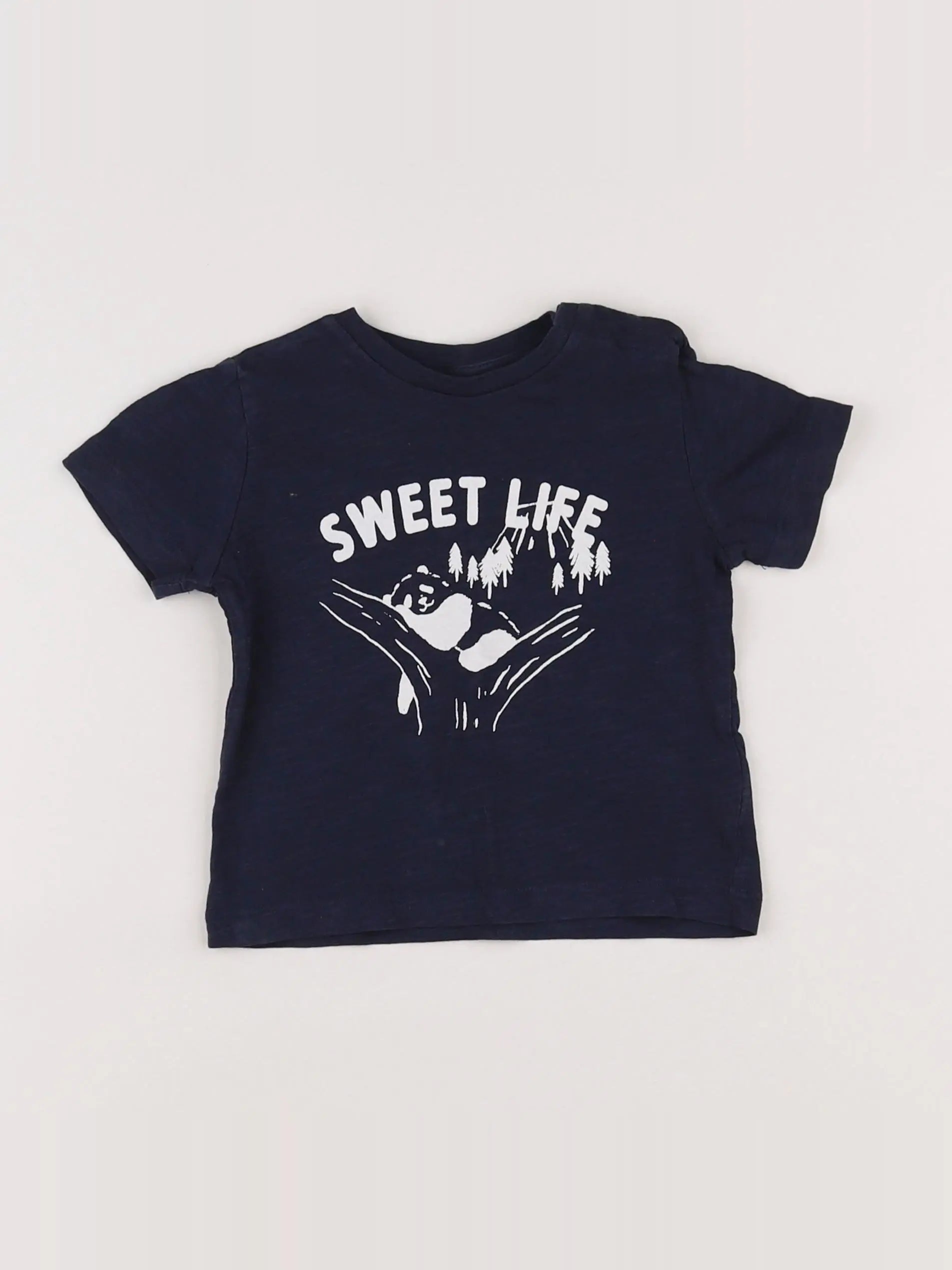 Boutchou - tee-shirt bleu - 12 mois