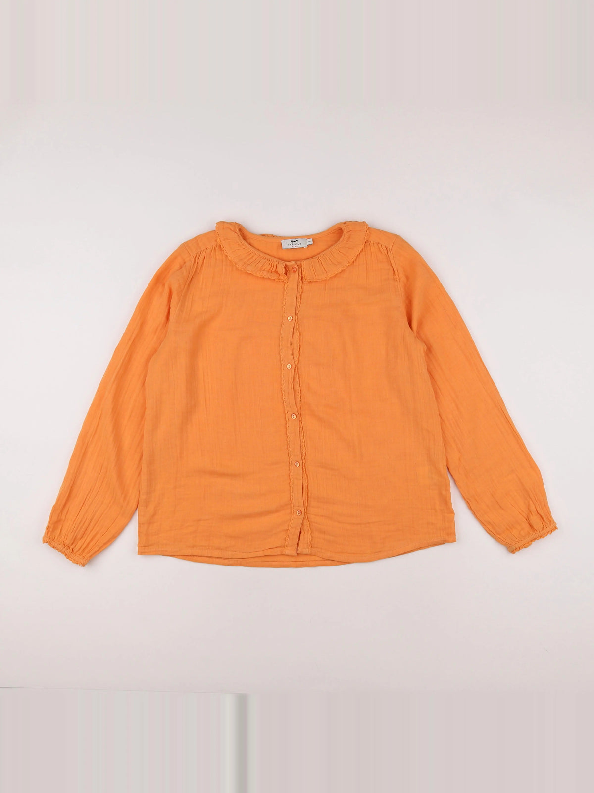 Cyrillus - blouse orange - 14 ans
