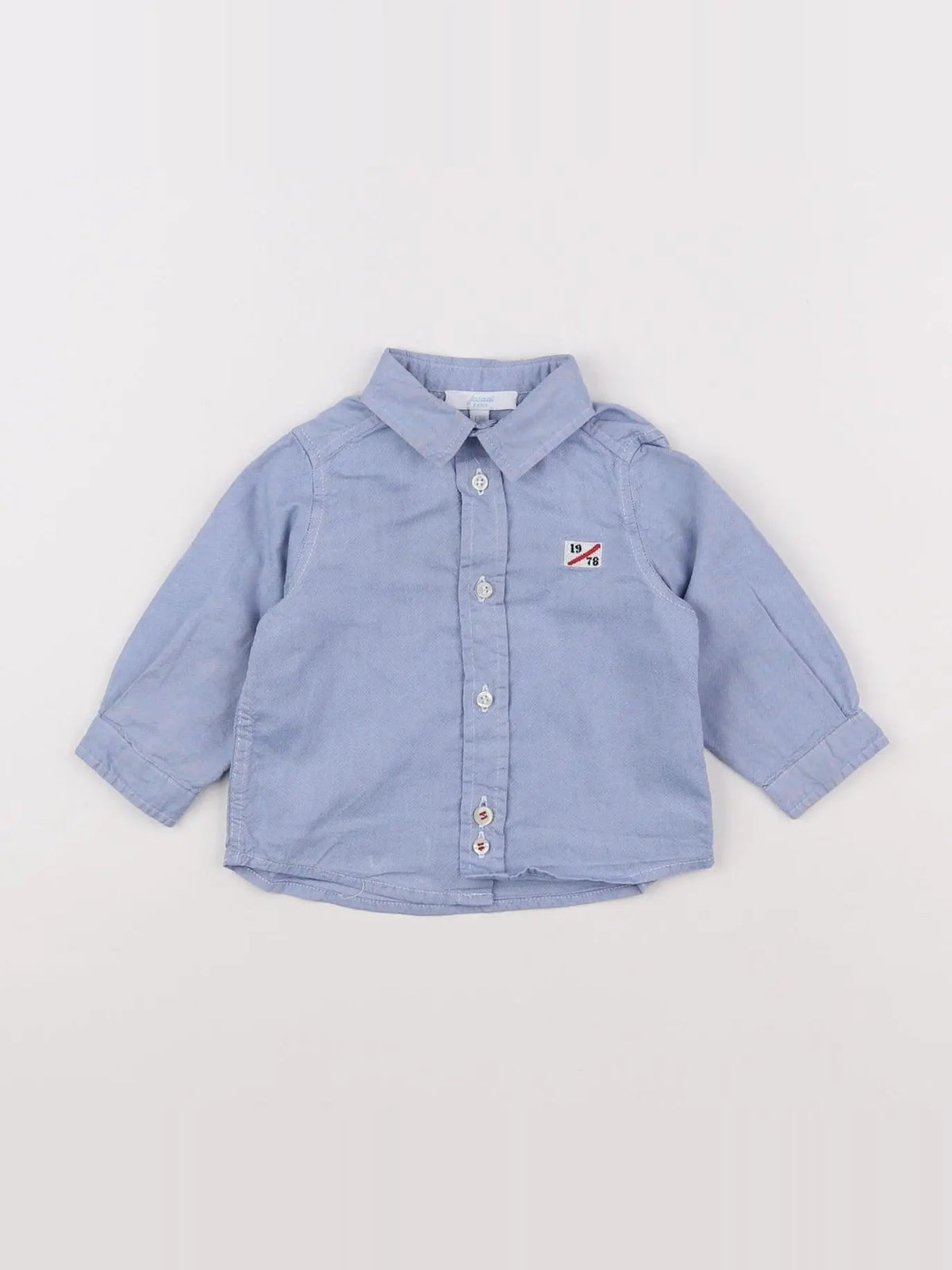 Jacadi - chemise bleu - 6 mois