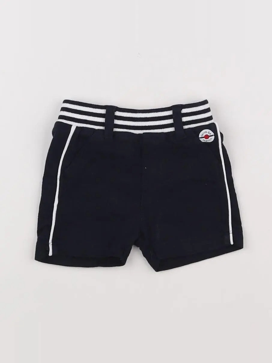 Terre de marins - short noir - 6 mois