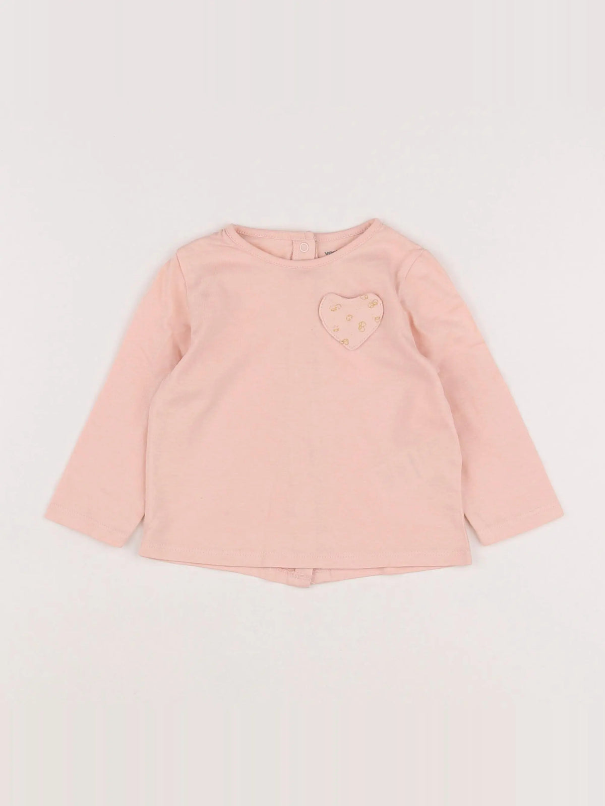 Vertbaudet - tee-shirt rose - 9 mois