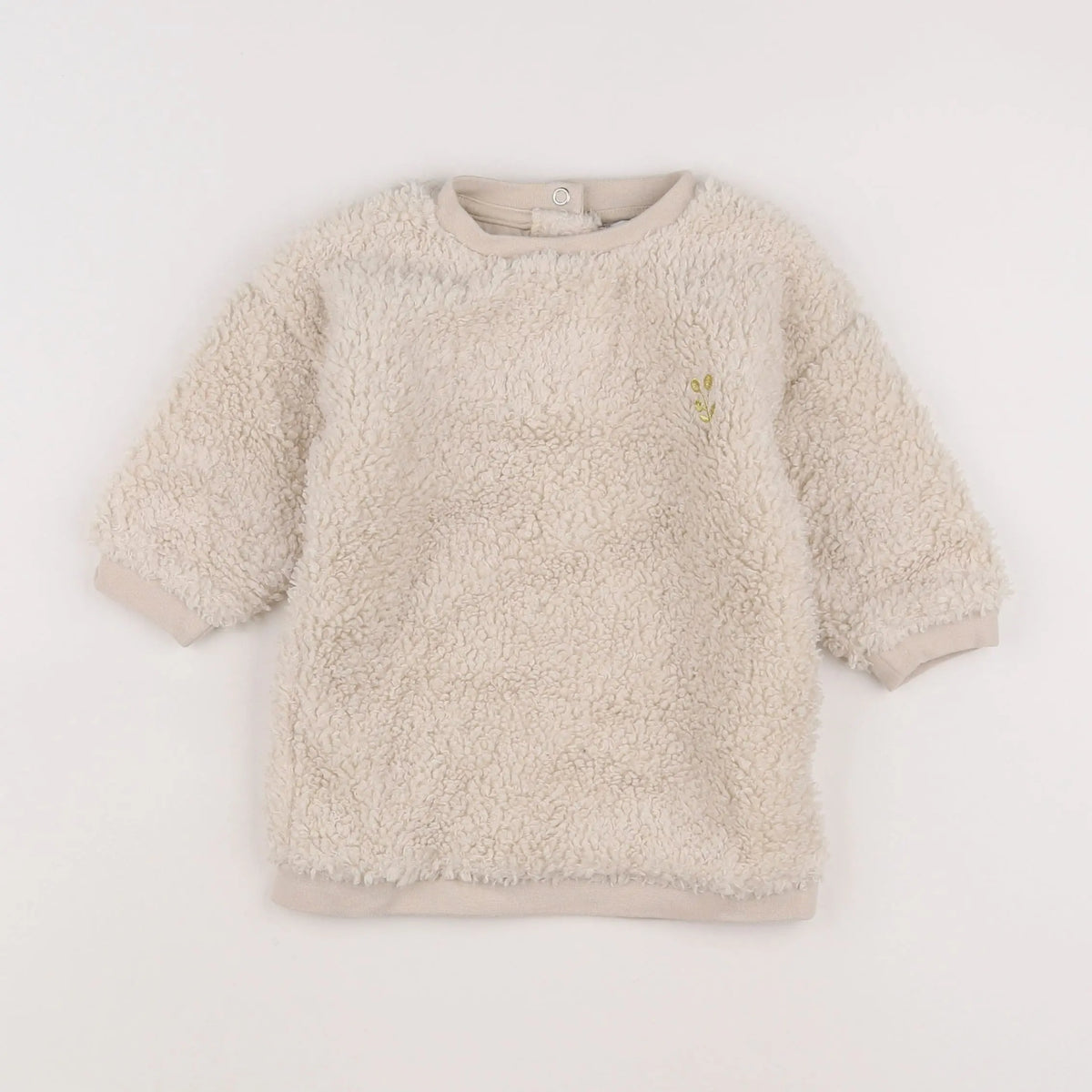 Vertbaudet - robe beige - 12 mois