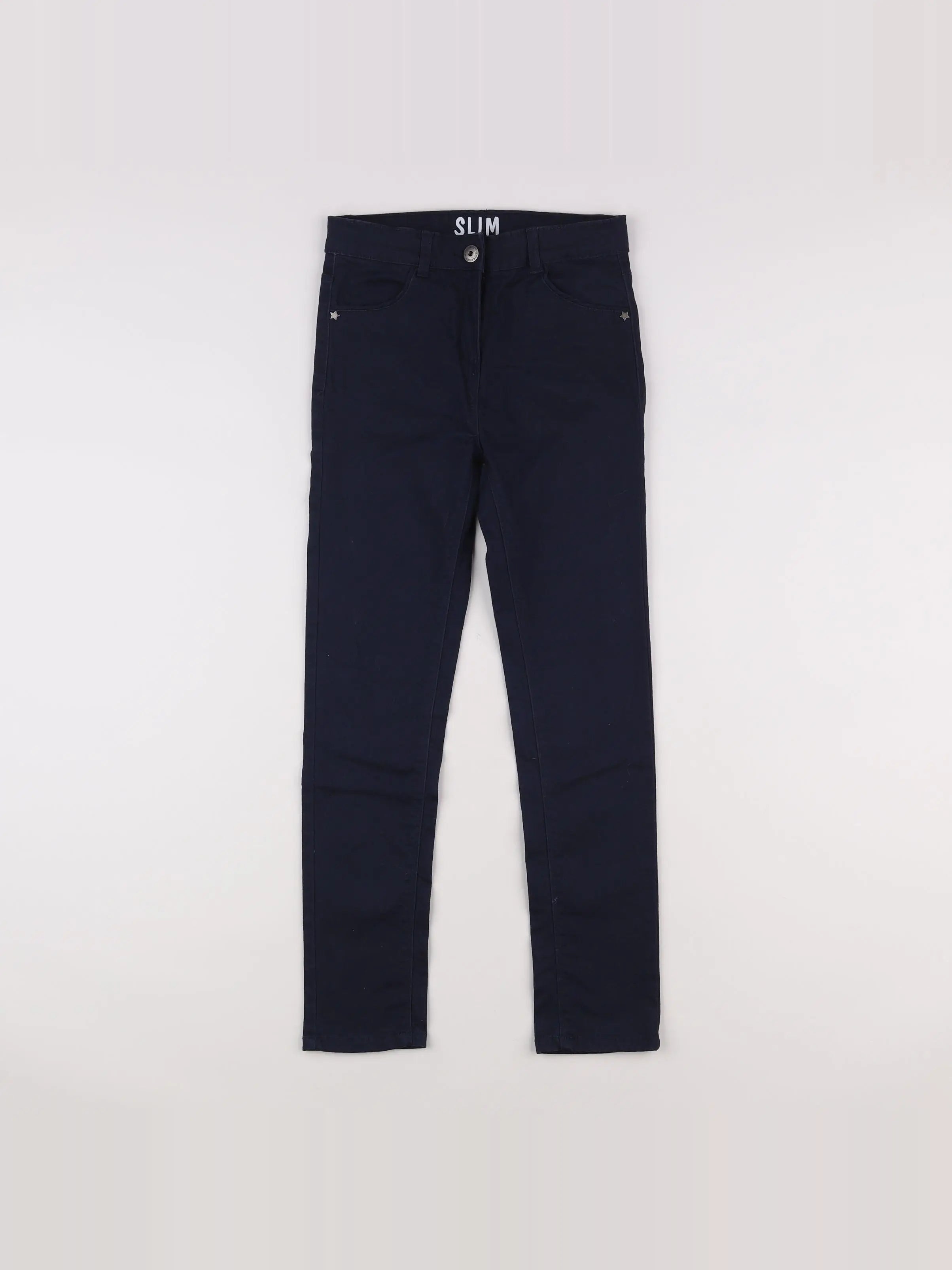 Vertbaudet - pantalon bleu - 10 ans